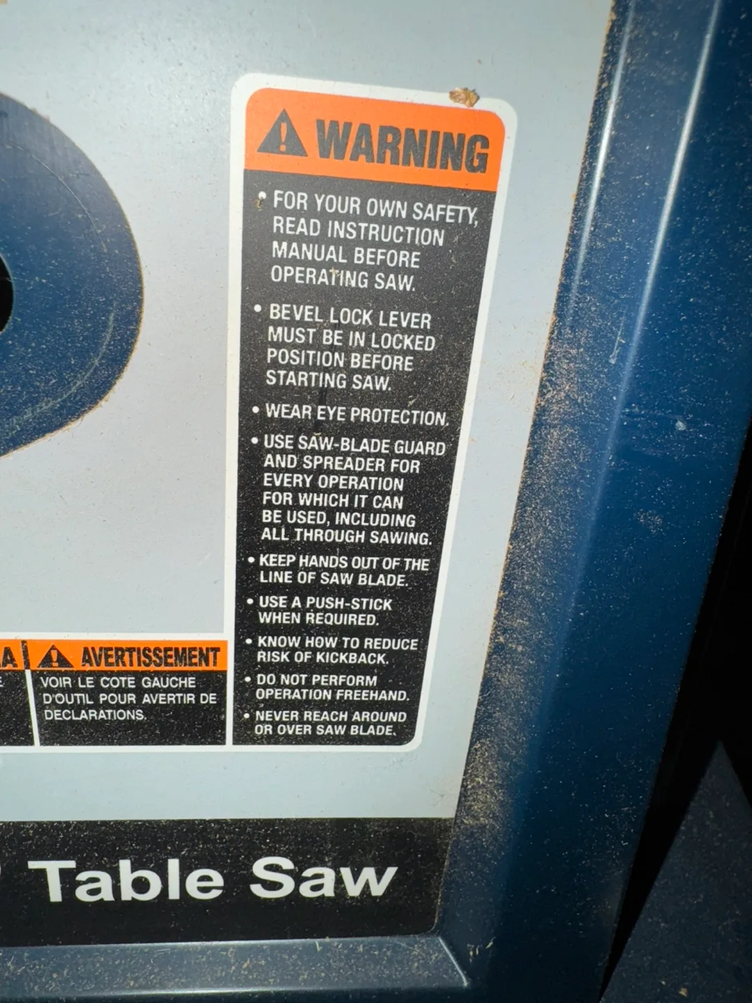 Ryobi 10" Table Saw image indicator(5)