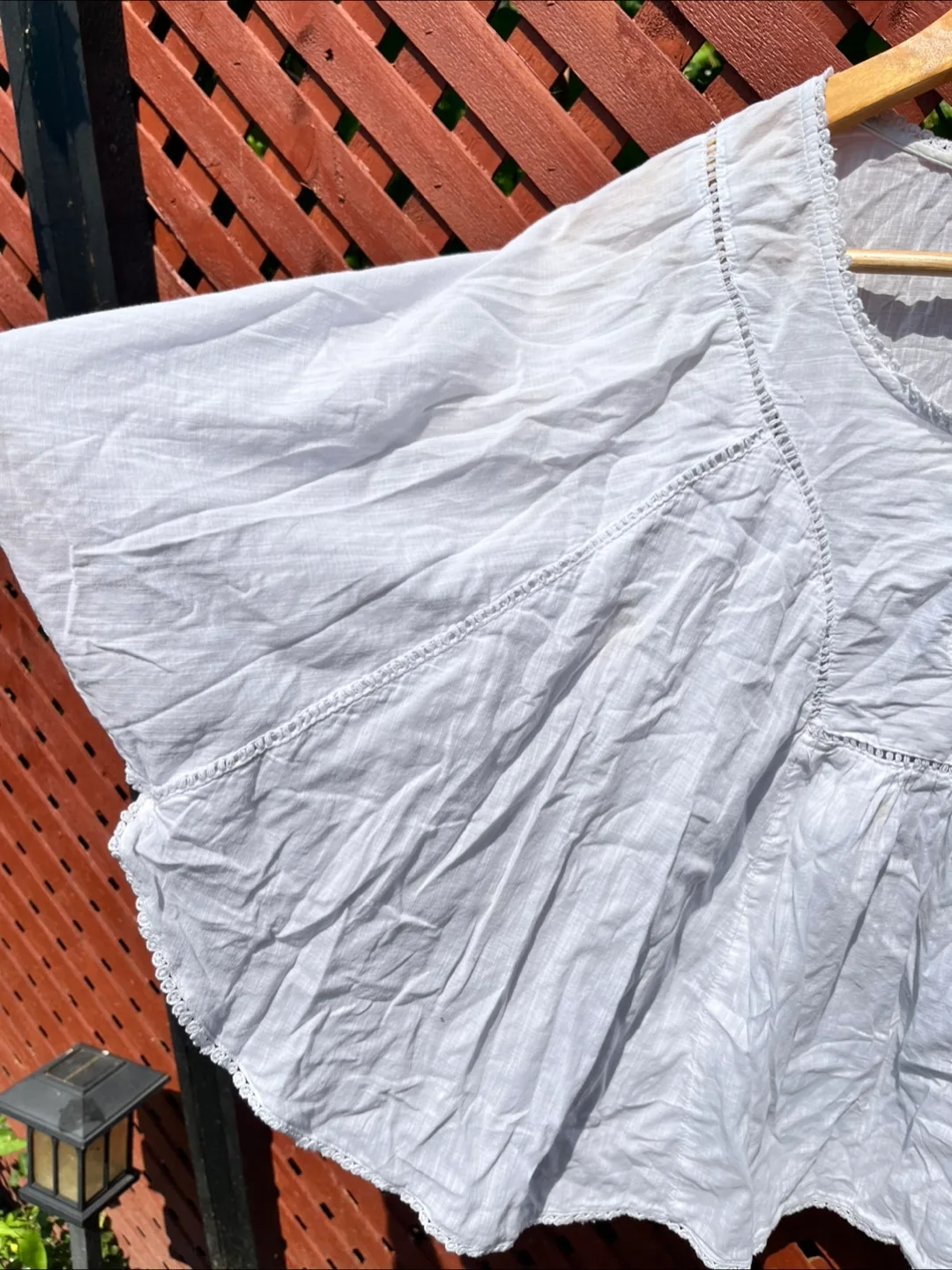 H&M White Blouse - Size 6 image indicator(4)