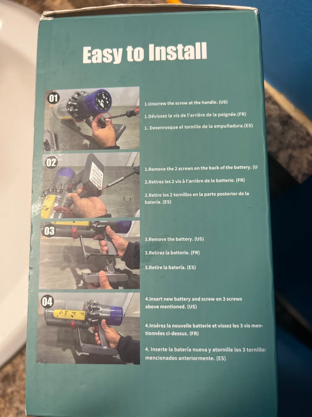 EIGR V10/SV12 High Capacity Vacuum Battery image indicator(4)