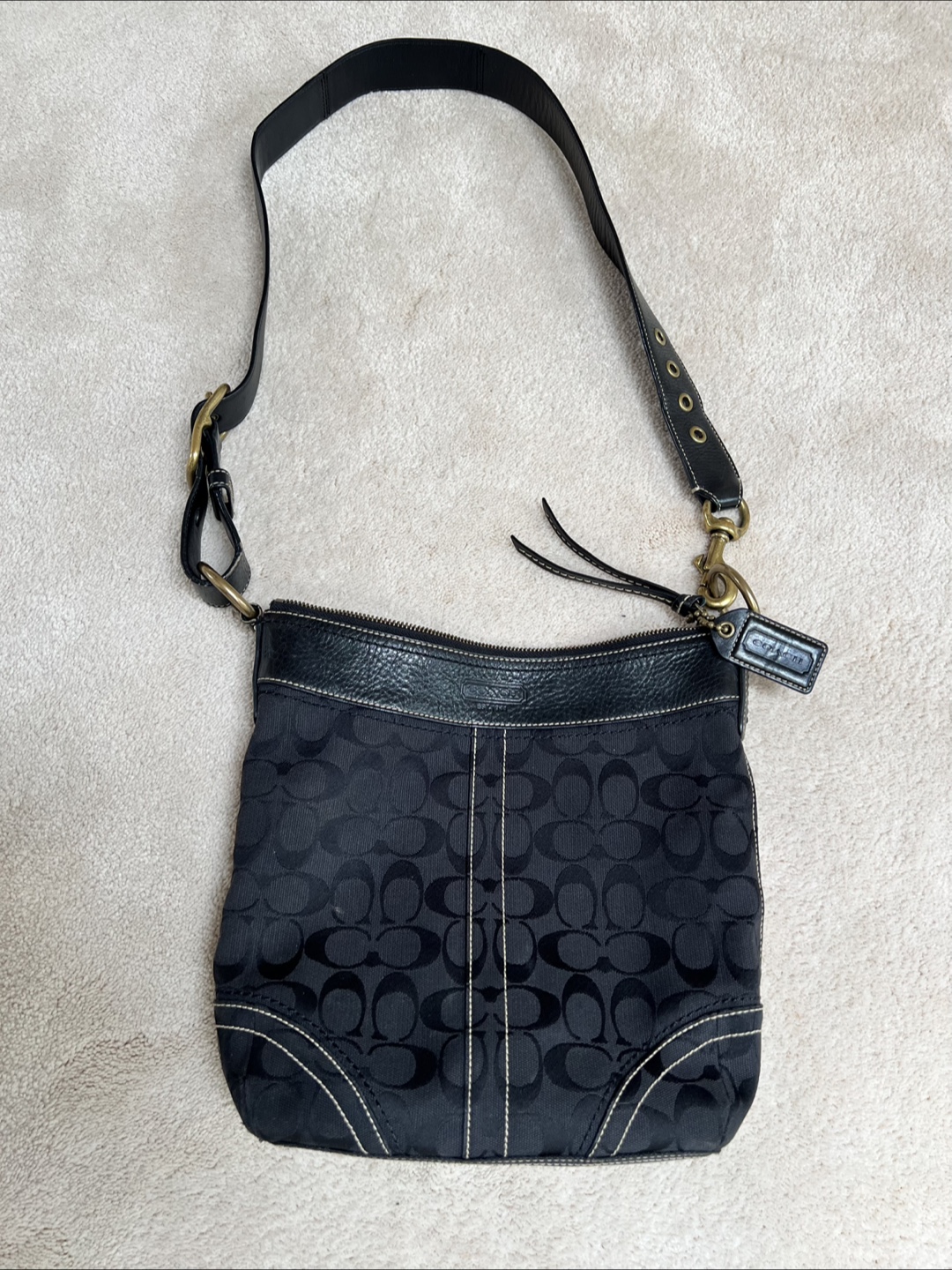 Coach Black leather Crossbody Purse - photo 2