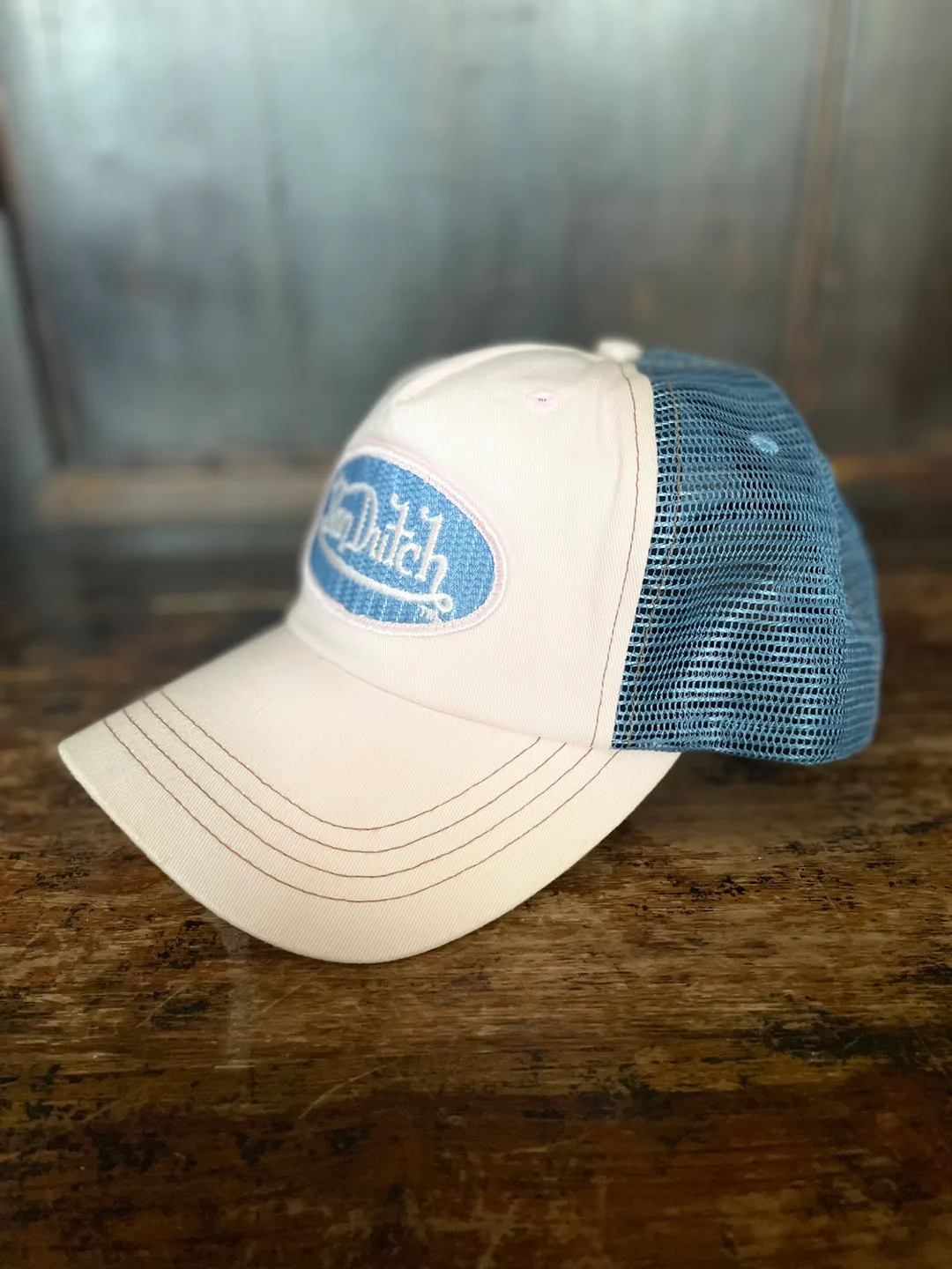 ORIGINAL Y2K Von Dutch Pink & Blue Trucker Hat image indicator(2)