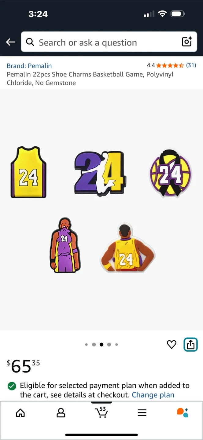 Pemalin 22pcs Basketball Shoe Charms image indicator(3)