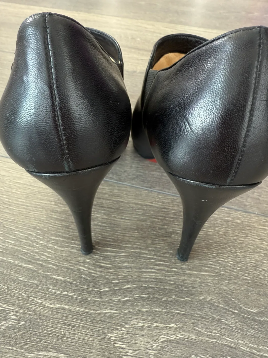 Christian Louboutin Black Leather Booties Size 37 image indicator(5)