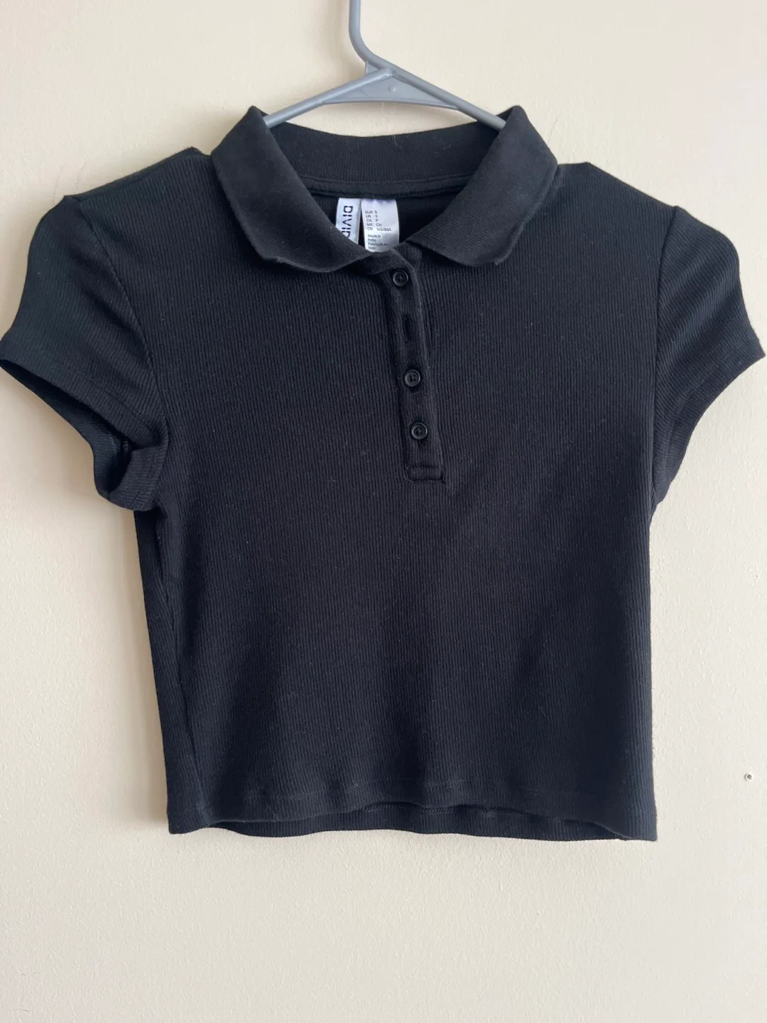 H&M Black Polo Shirt - Size S