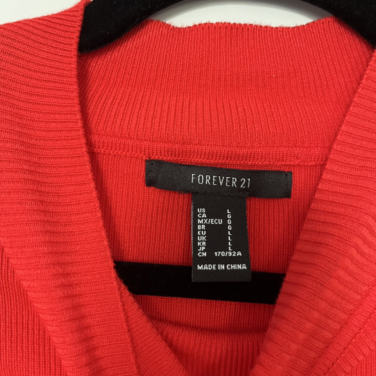 Red Long Sleeve Sweater - photo 2