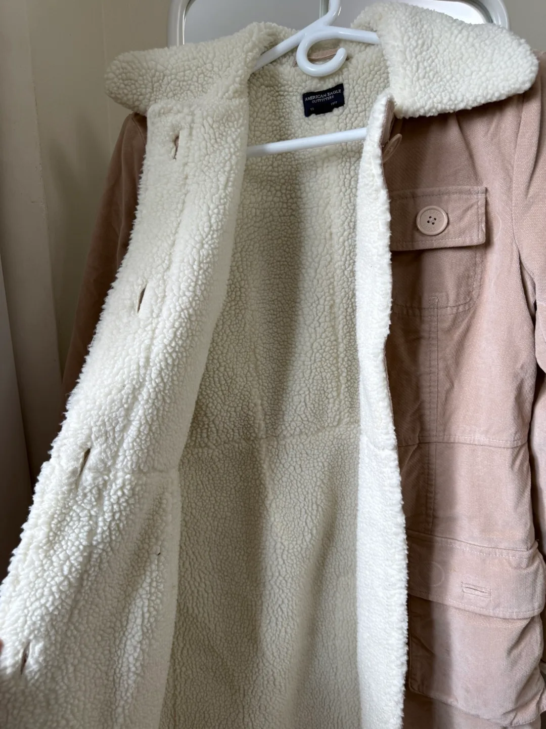Move out Sale ! American Eagle Outfitters Sherpa-Lined Coat image indicator(3)