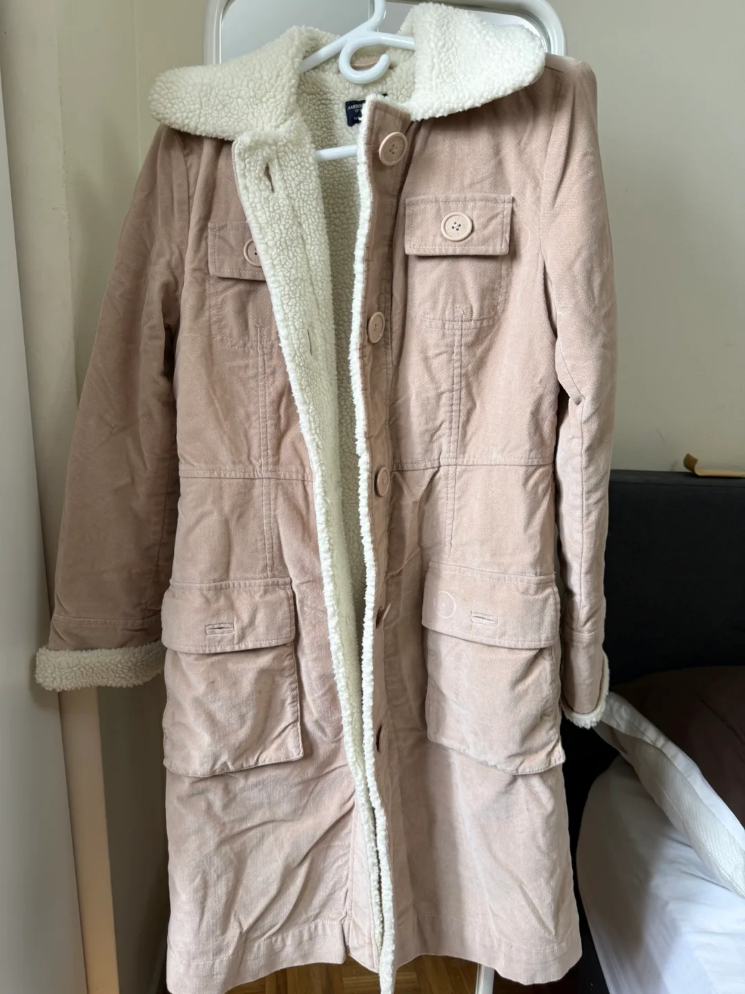 American Eagle Outfitters Sherpa-Lined Coat thumbnail