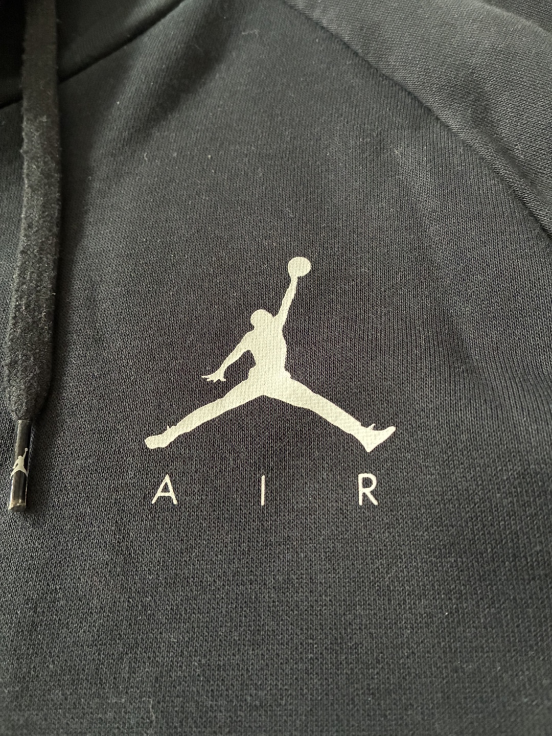 Jordan Black Hoodie Size M & Red/Black Hat