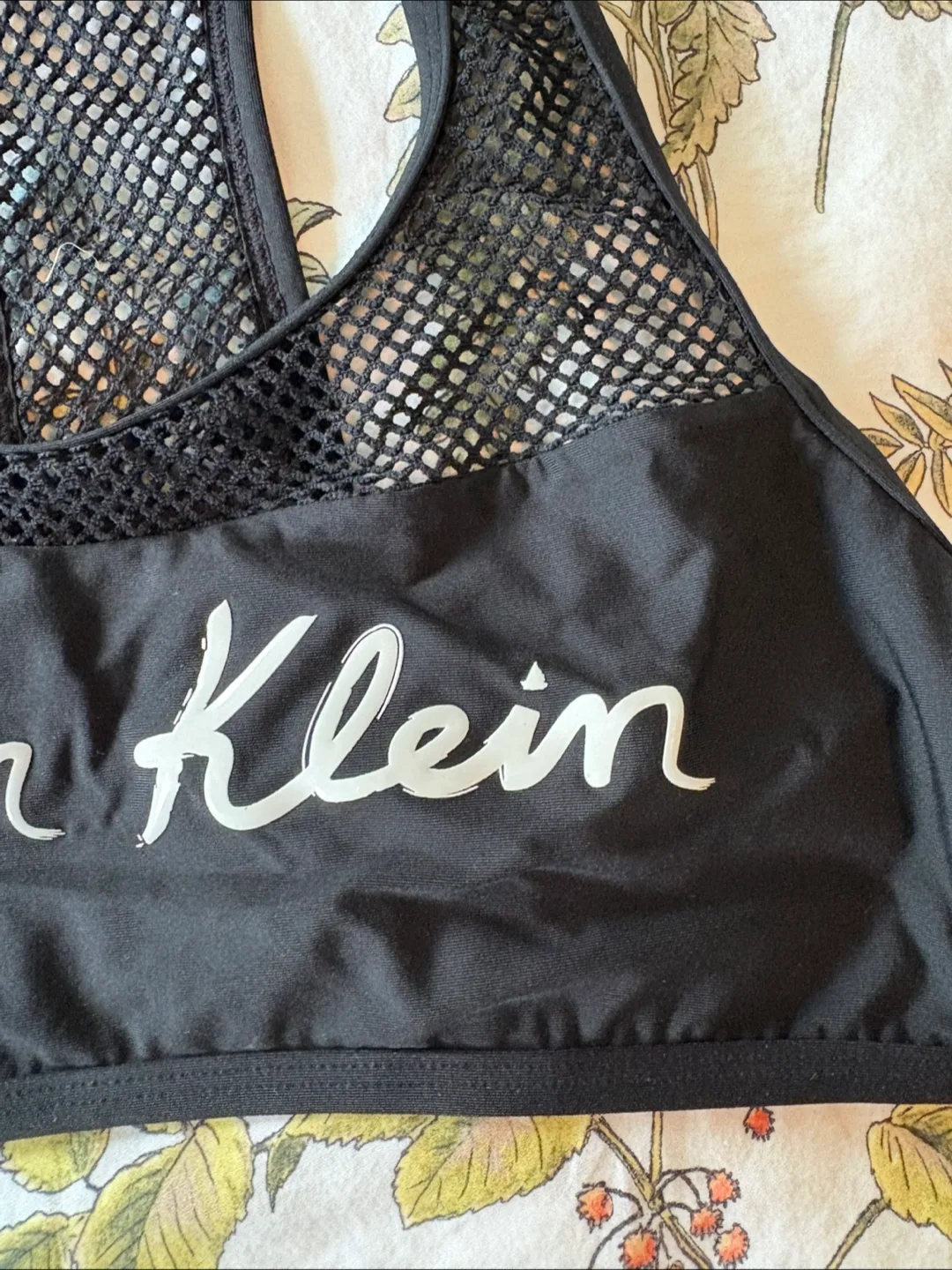 CALVIN KLEIN - Black Mesh Swim Bikini Top! image indicator(4)