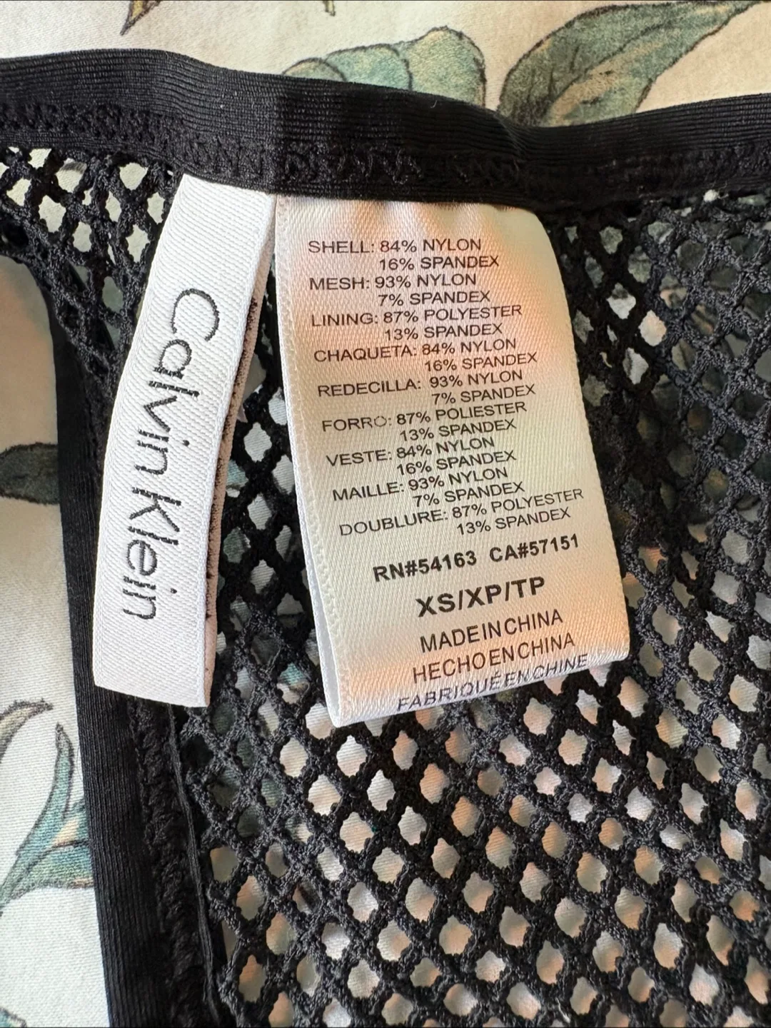 CALVIN KLEIN - Black Mesh Swim Bikini Top! image indicator(5)