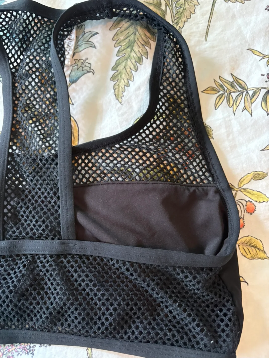 CALVIN KLEIN - Black Mesh Swim Bikini Top! image indicator(8)