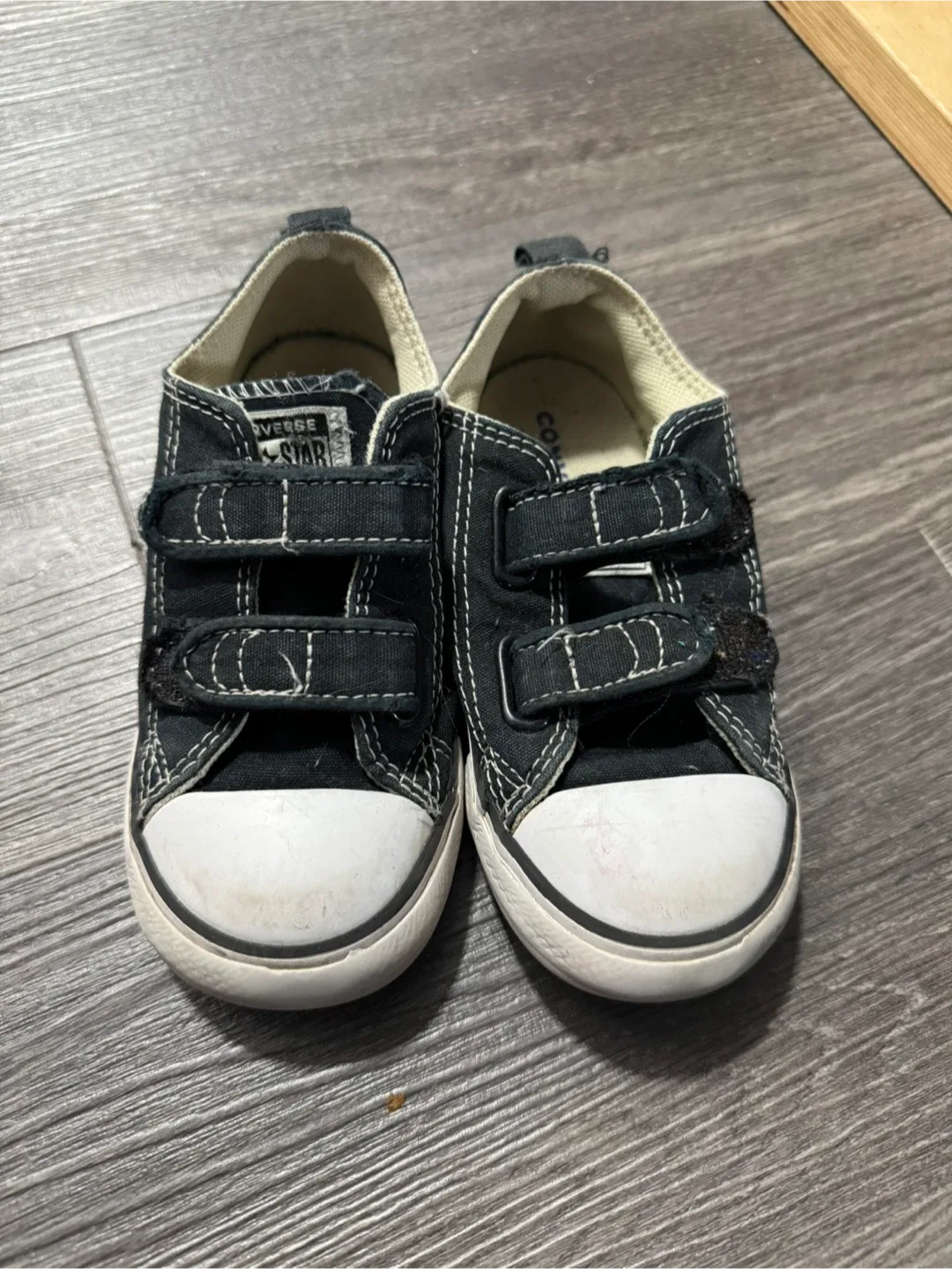 Converse All Star Black Toddler Shoes size 9 image indicator(2)
