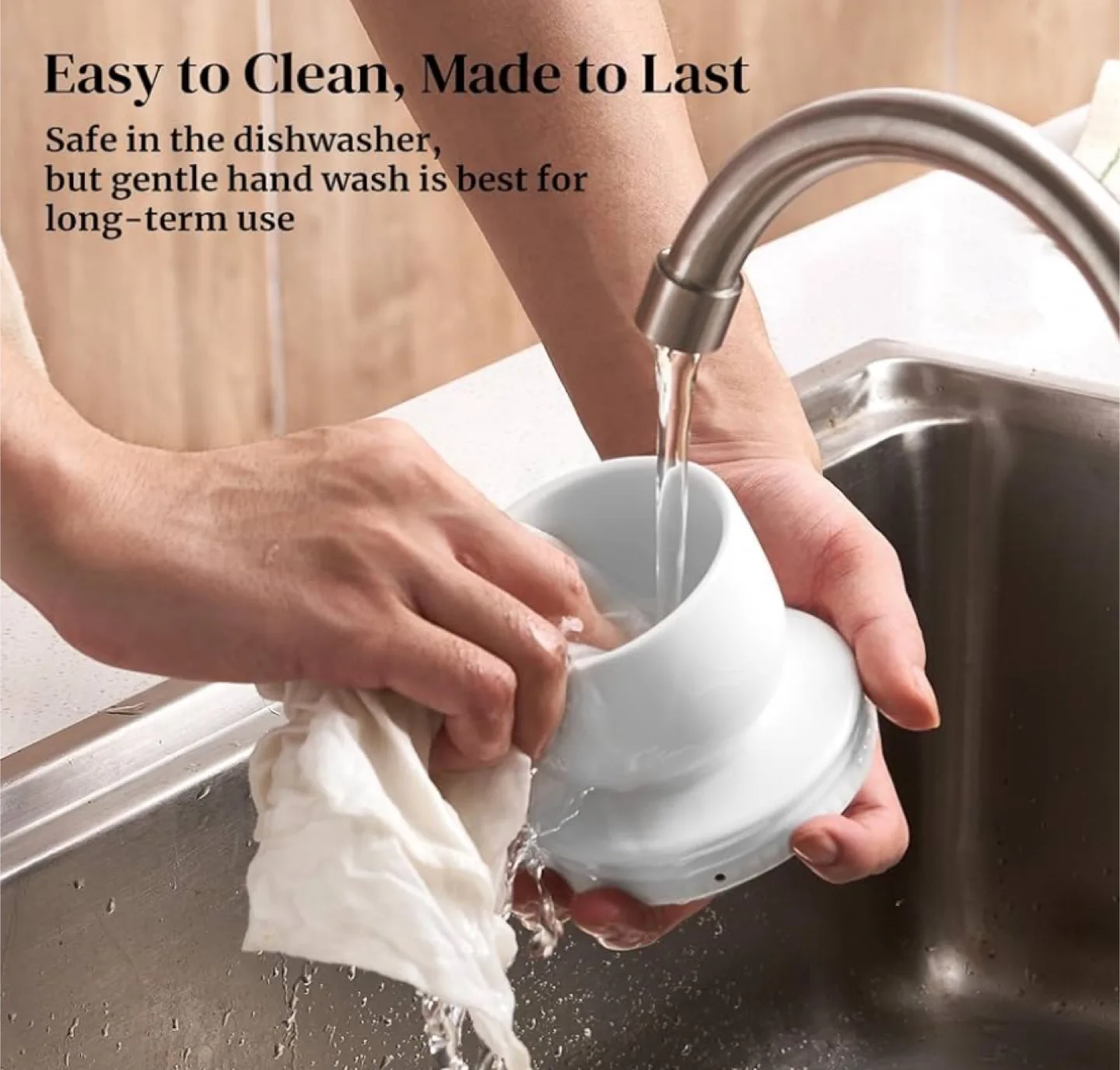 DOWAN Porcelain Butter Keeper Crock, butter bell farm house image indicator(5)