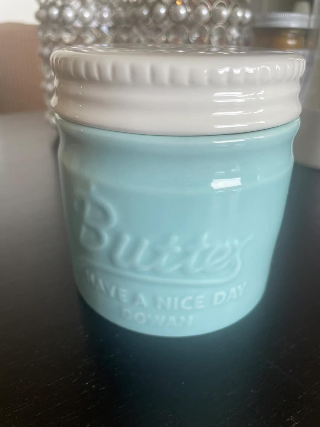 DOWAN Porcelain Butter Keeper Crock, butter bell farm house image indicator(6)