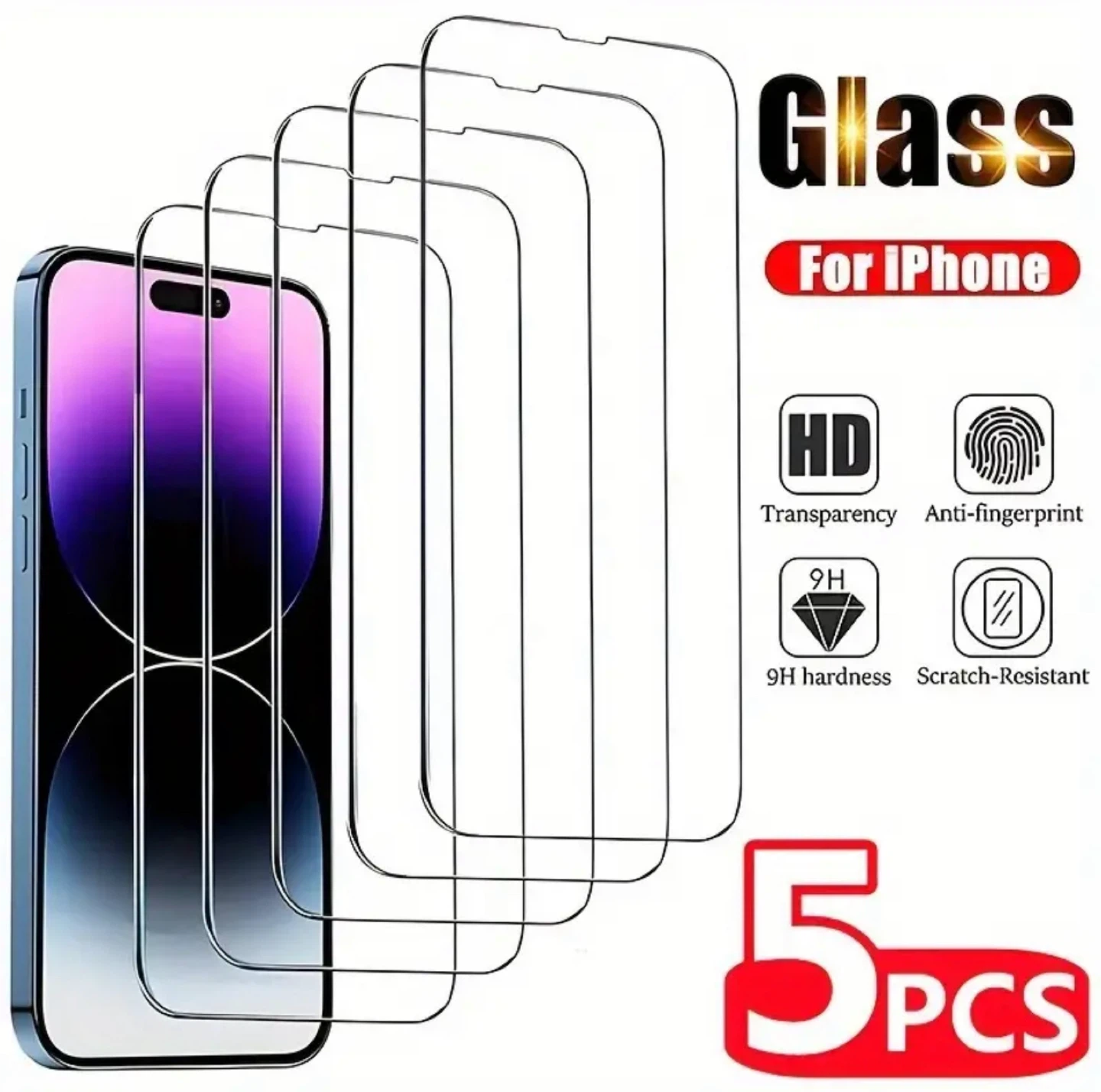 iPhone Screen Protector - 5 Pack - photo 2
