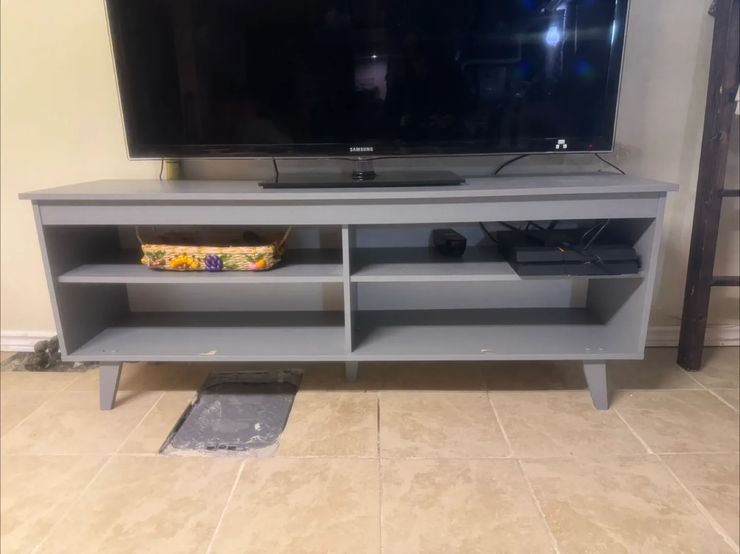 Grey TV Stand Shelf image indicator(3)