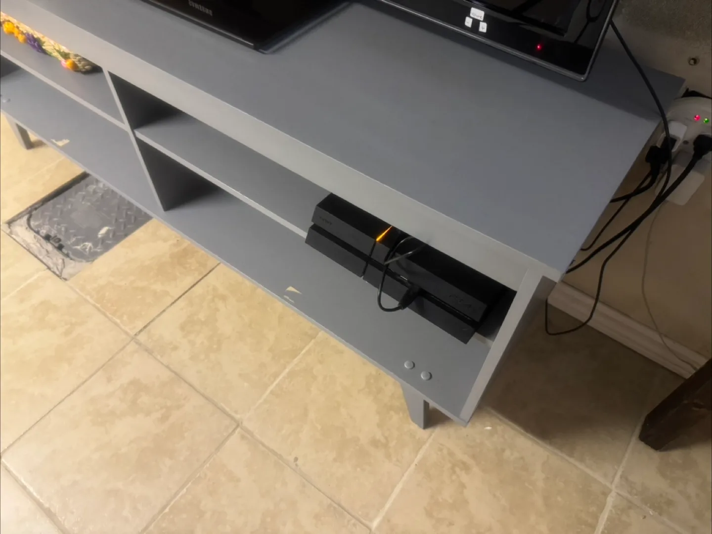 Grey TV Stand Shelf image indicator(5)