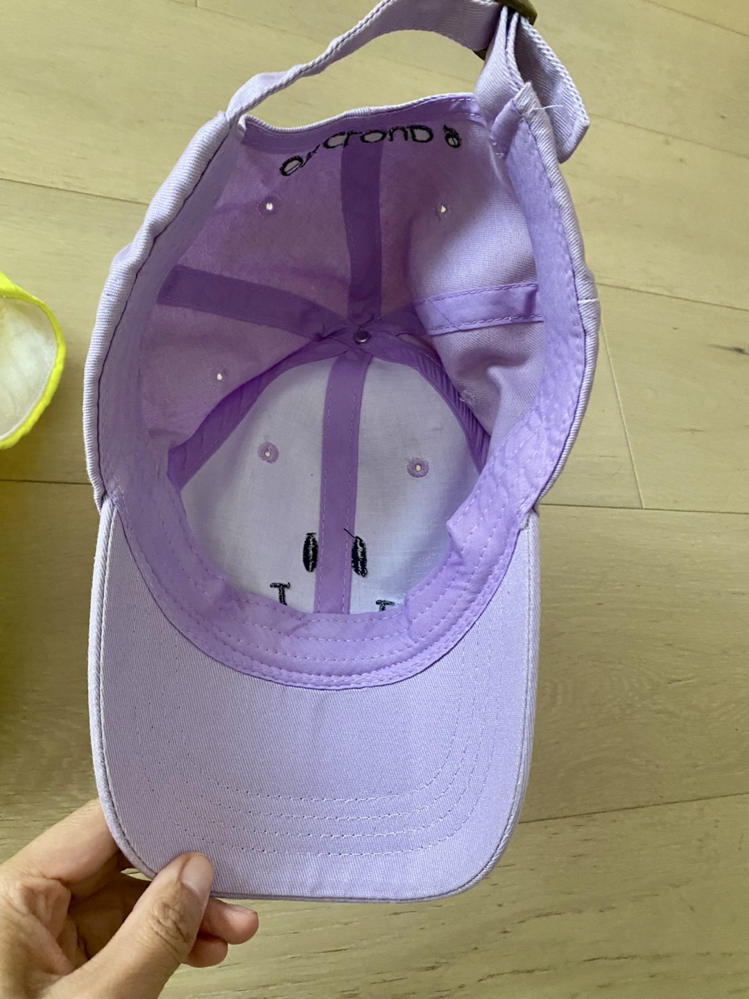 3 forever 21 Baseball Caps - Peach, Yellow, Purple - photo 5