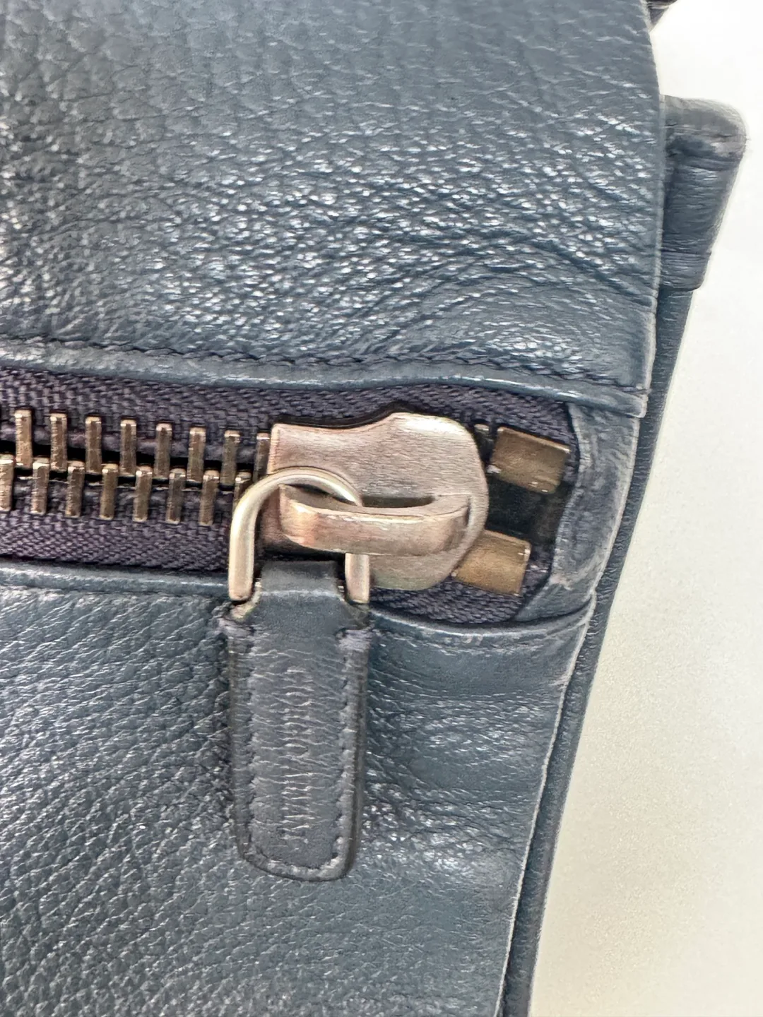 Giorgio Armani Leather Backpack - Blue image indicator(4)