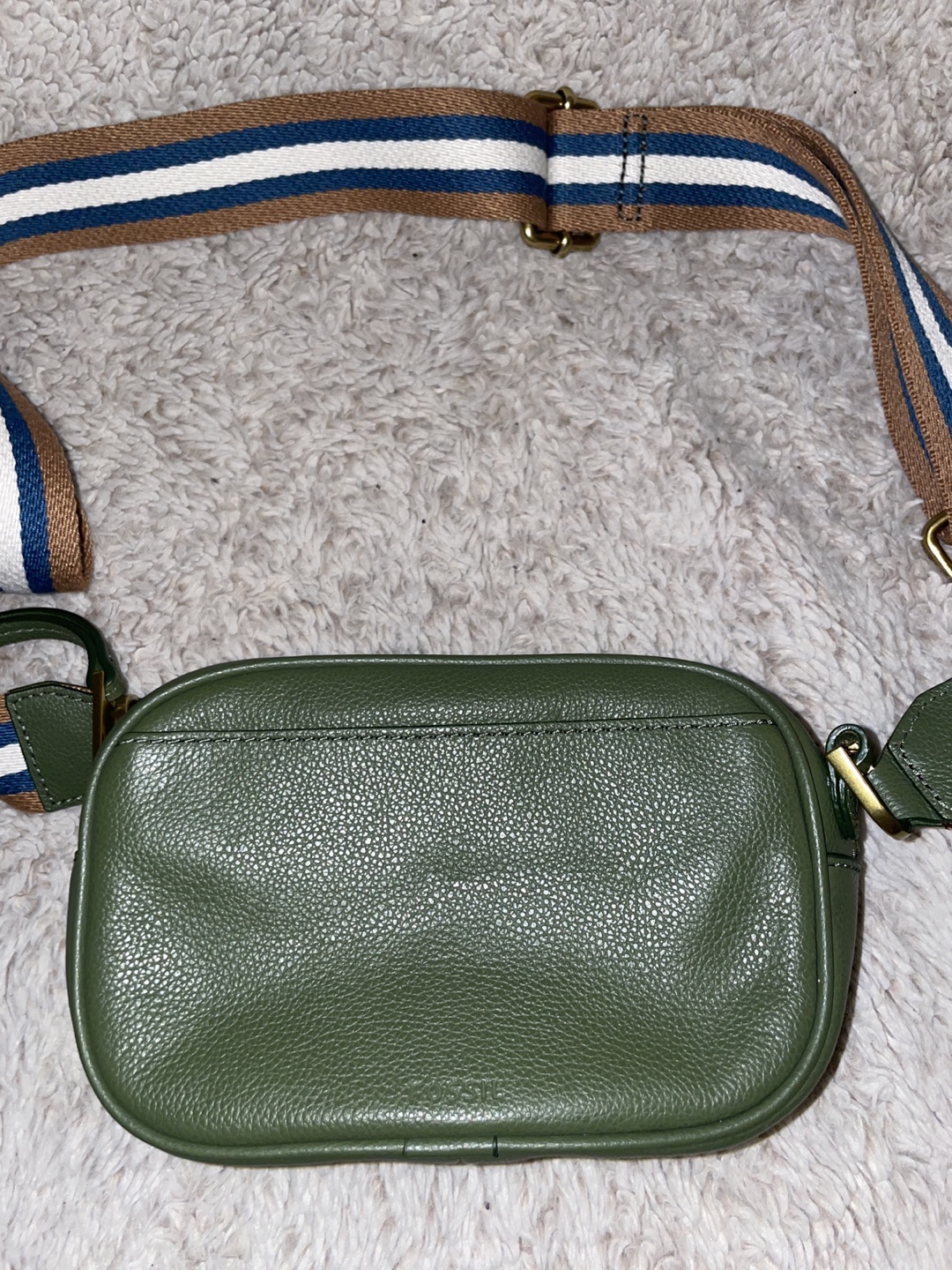 Fossil Green Leather Crossbody Bag - photo 5