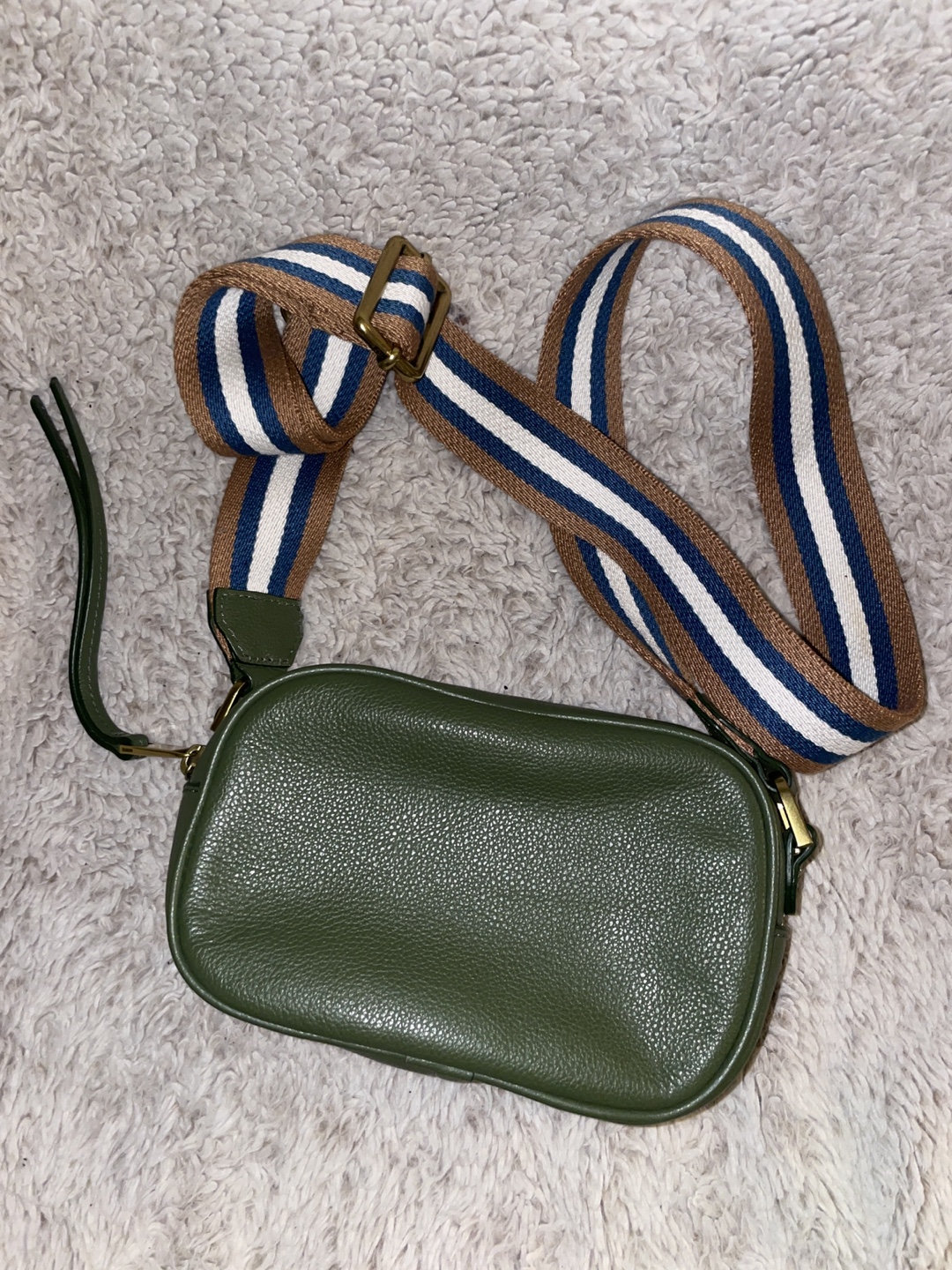 Fossil Green Leather Crossbody Bag - photo 3