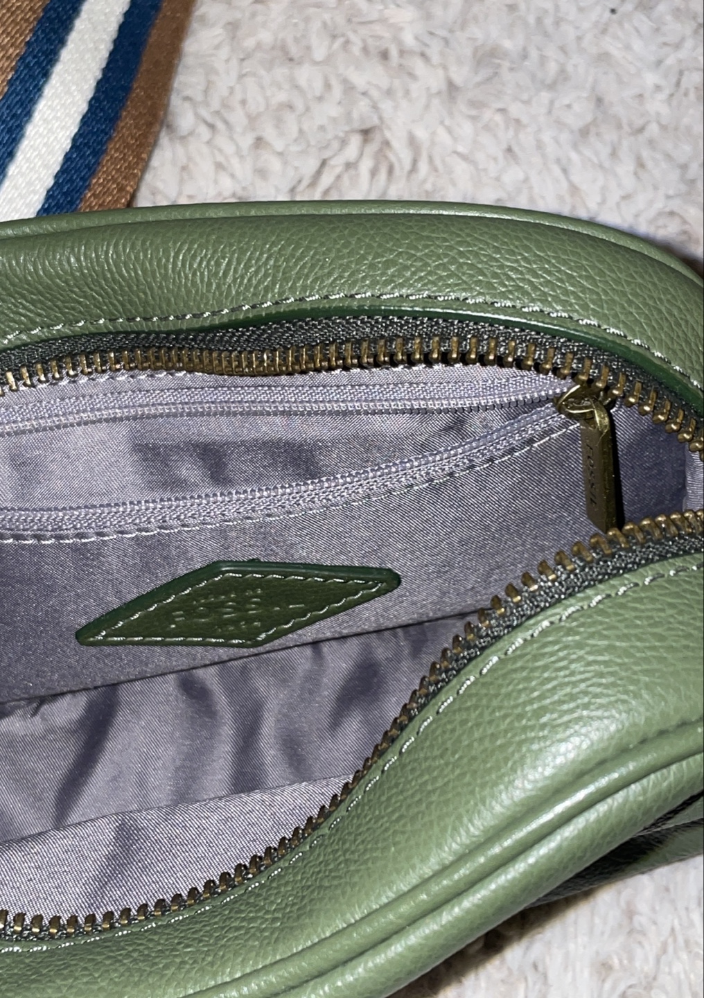 Fossil Green Leather Crossbody Bag - photo 4