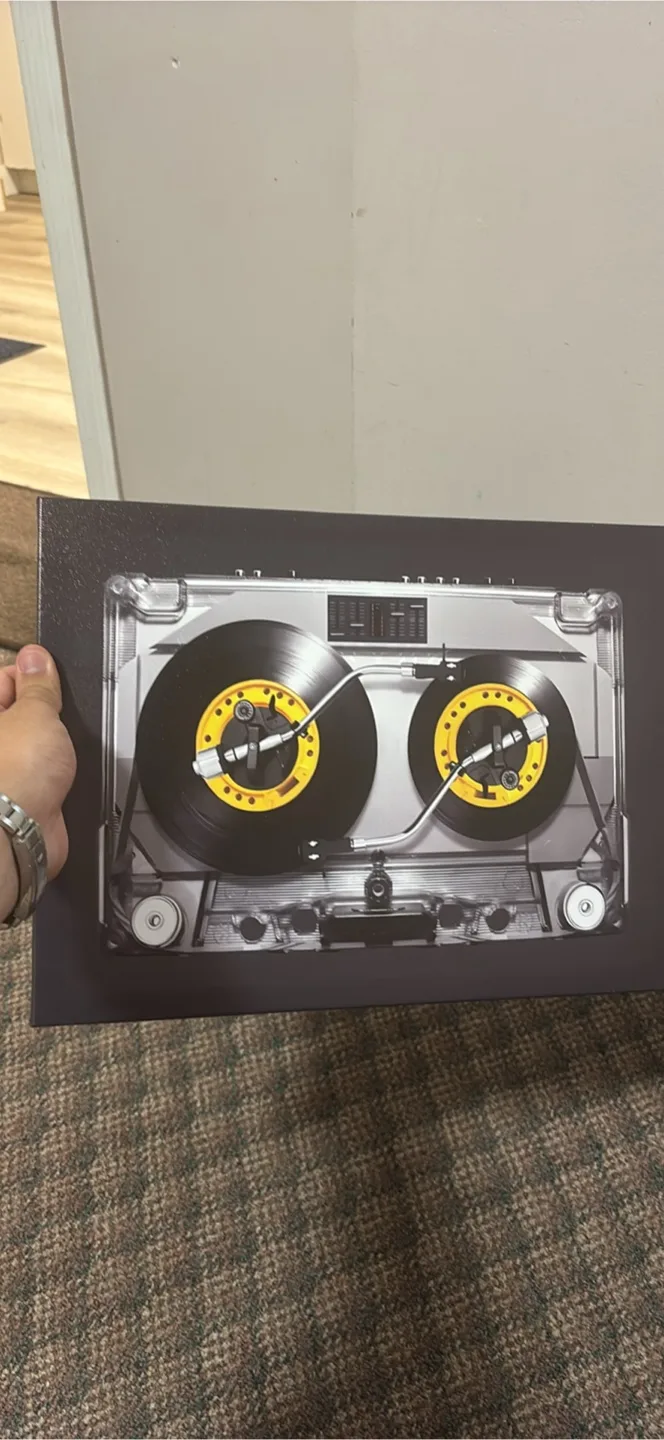 Cassette Tape & Record Player Wall Art