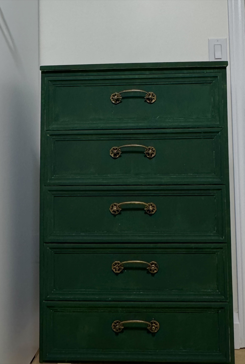 Green 5-Drawer Dresser