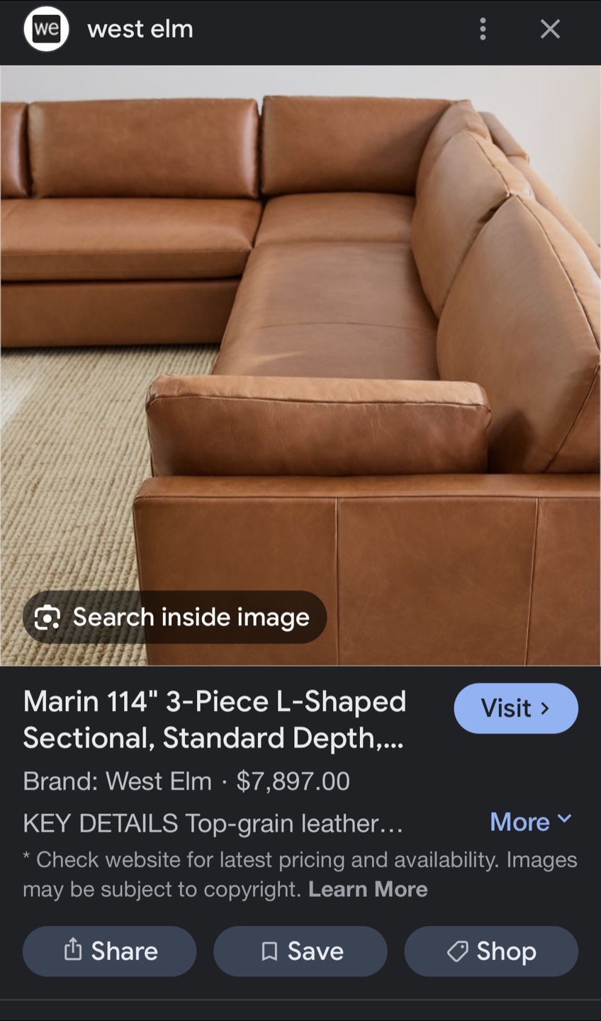 Large Black Leather Sectional Sofa - photo 2