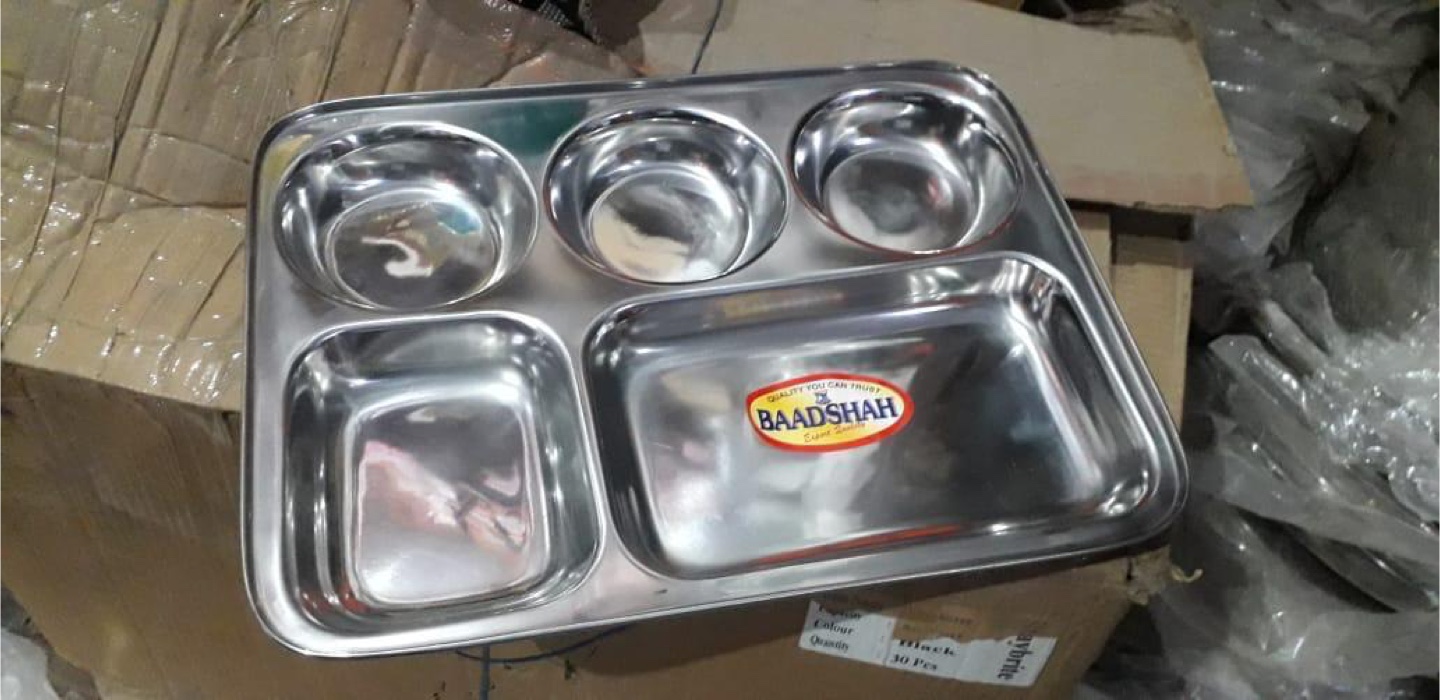 Baadshah Stainless Steel Thali Tray