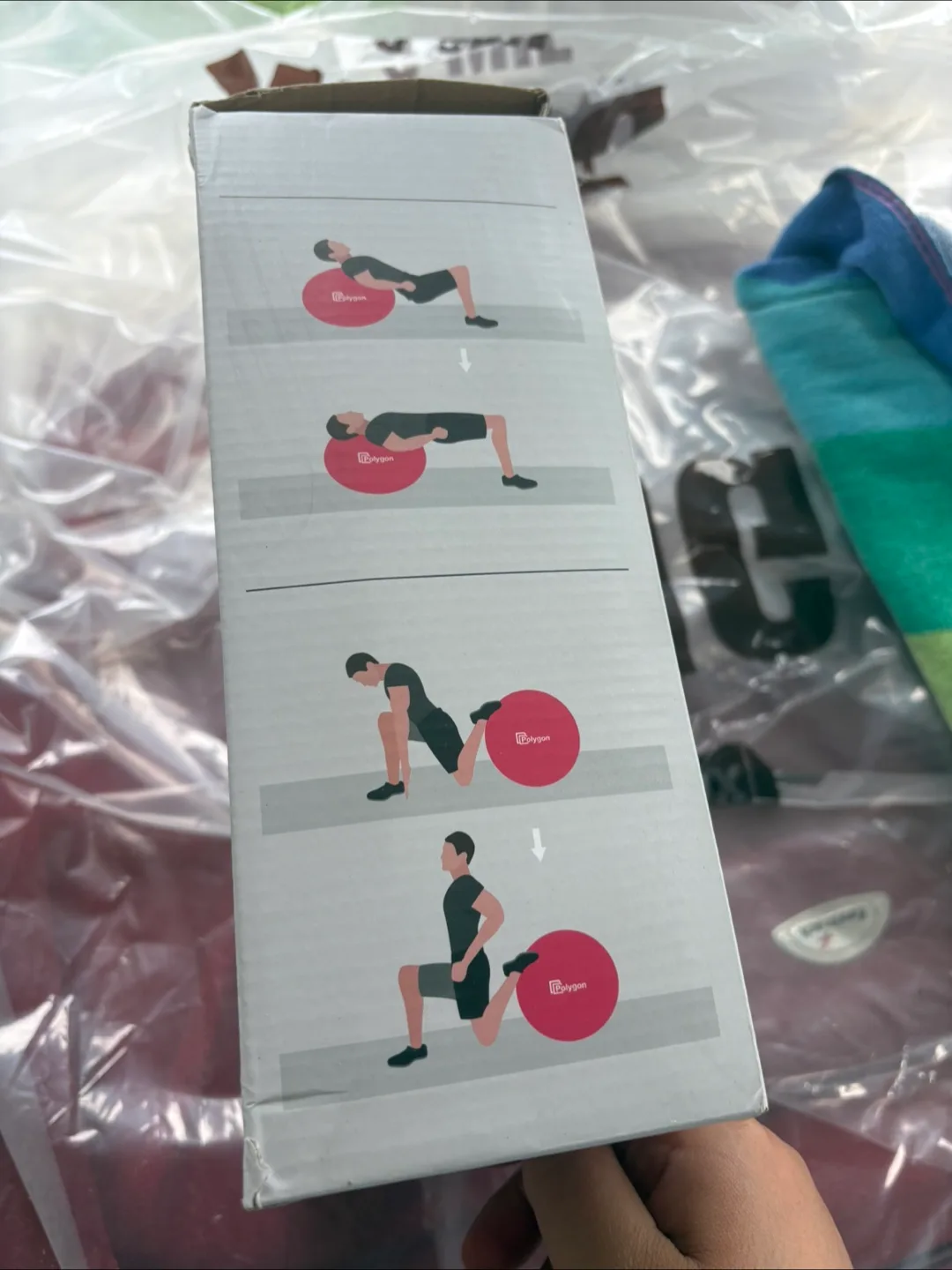 Polygon Exercise Ball with Pump - Like New!