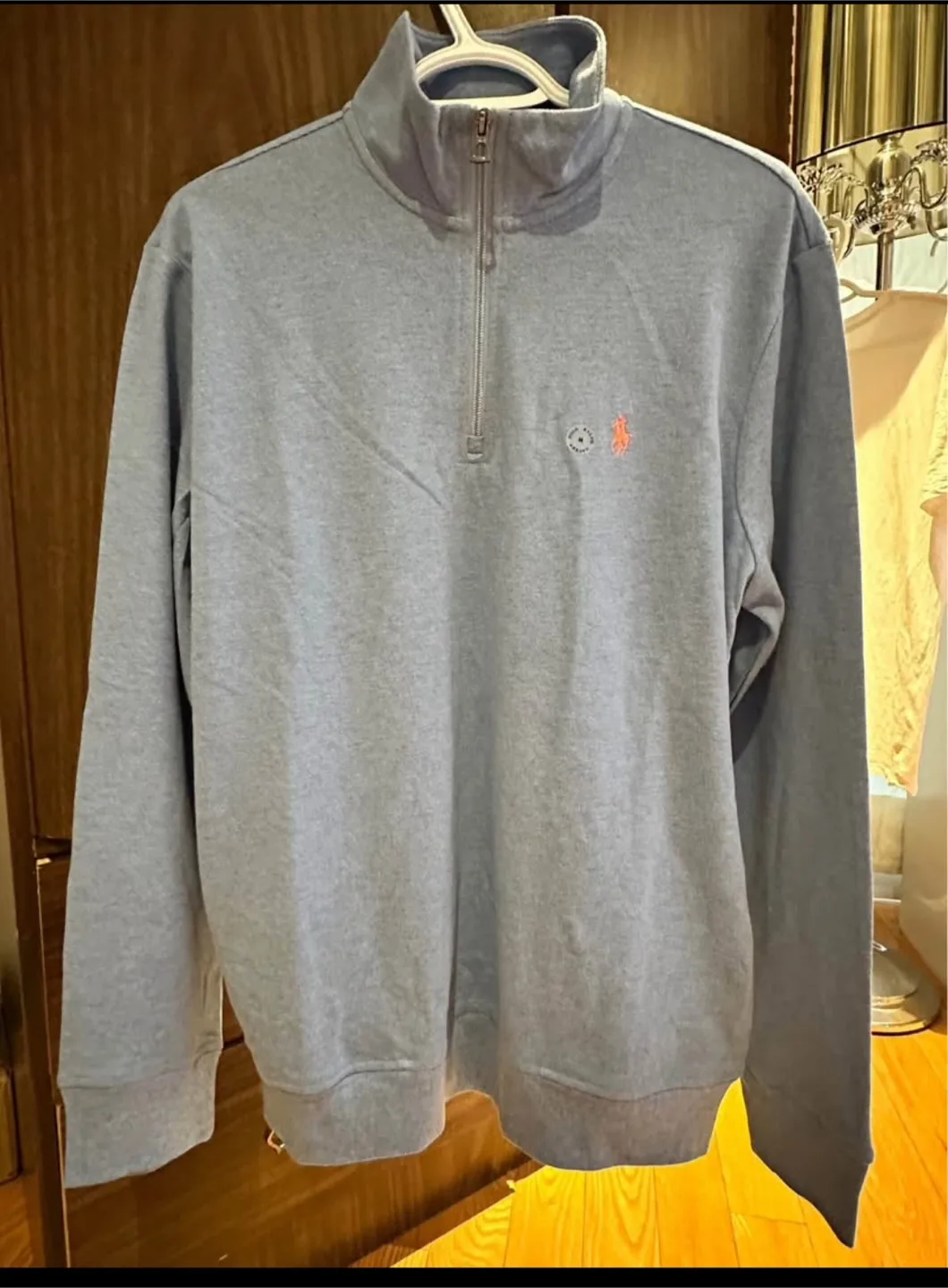 Polo Ralph Lauren Grey Half Zip Pullover thumbnail
