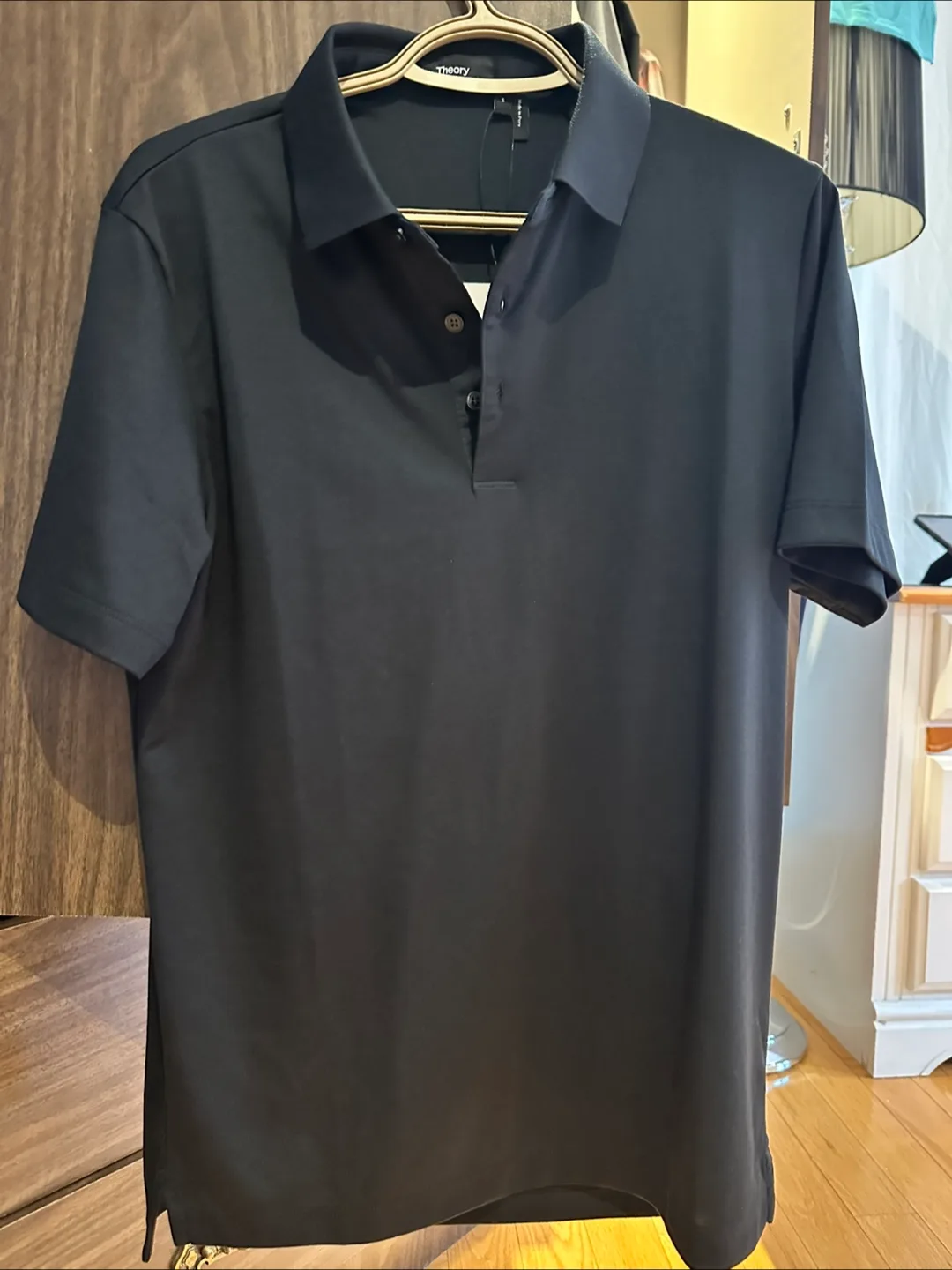 Theory Black Polo Shirt thumbnail
