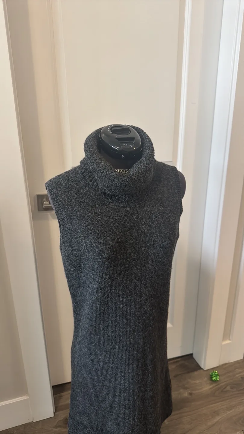 D.exterior grey knit wool x alpaca dress - small image indicator(3)
