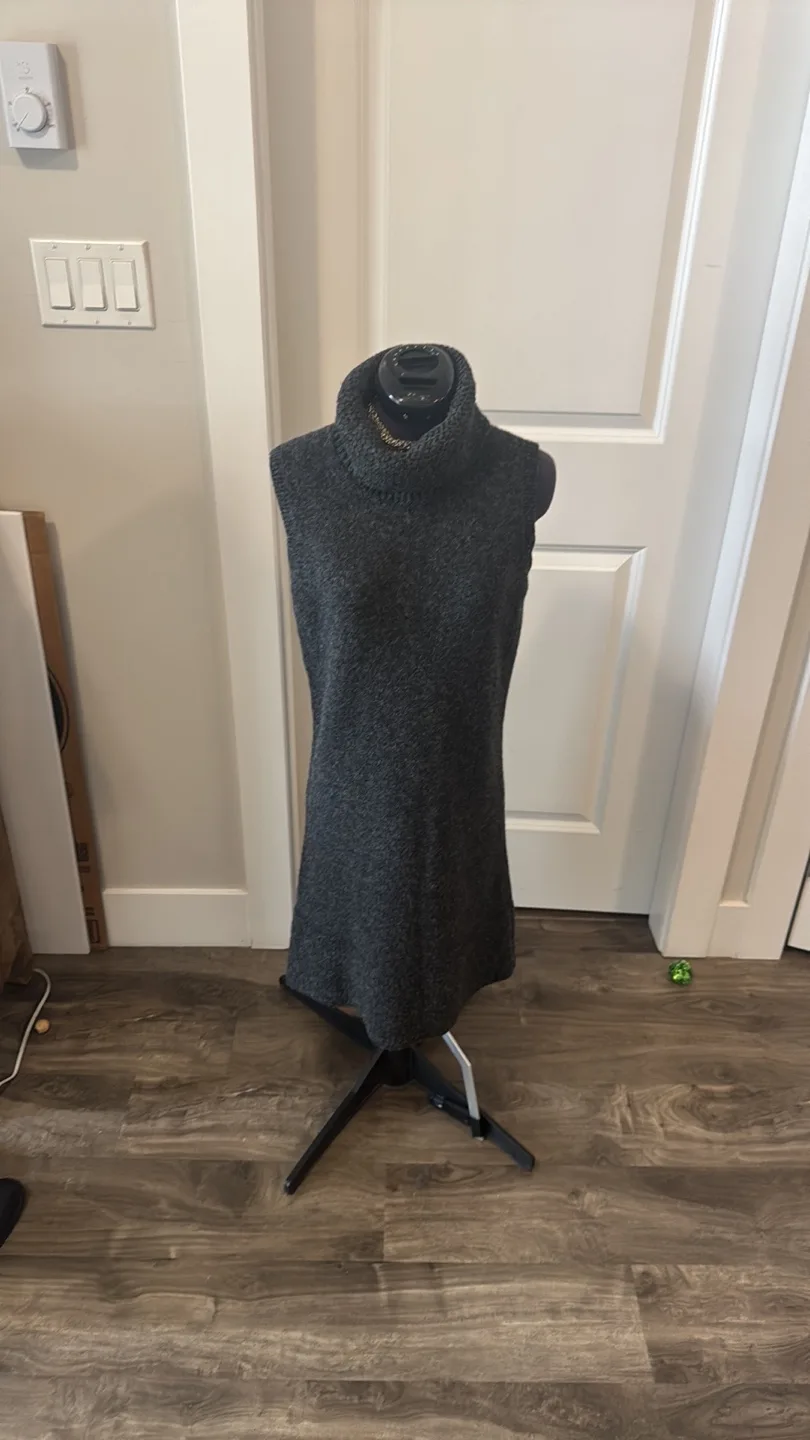 D.exterior grey knit wool x alpaca dress - small image indicator(2)