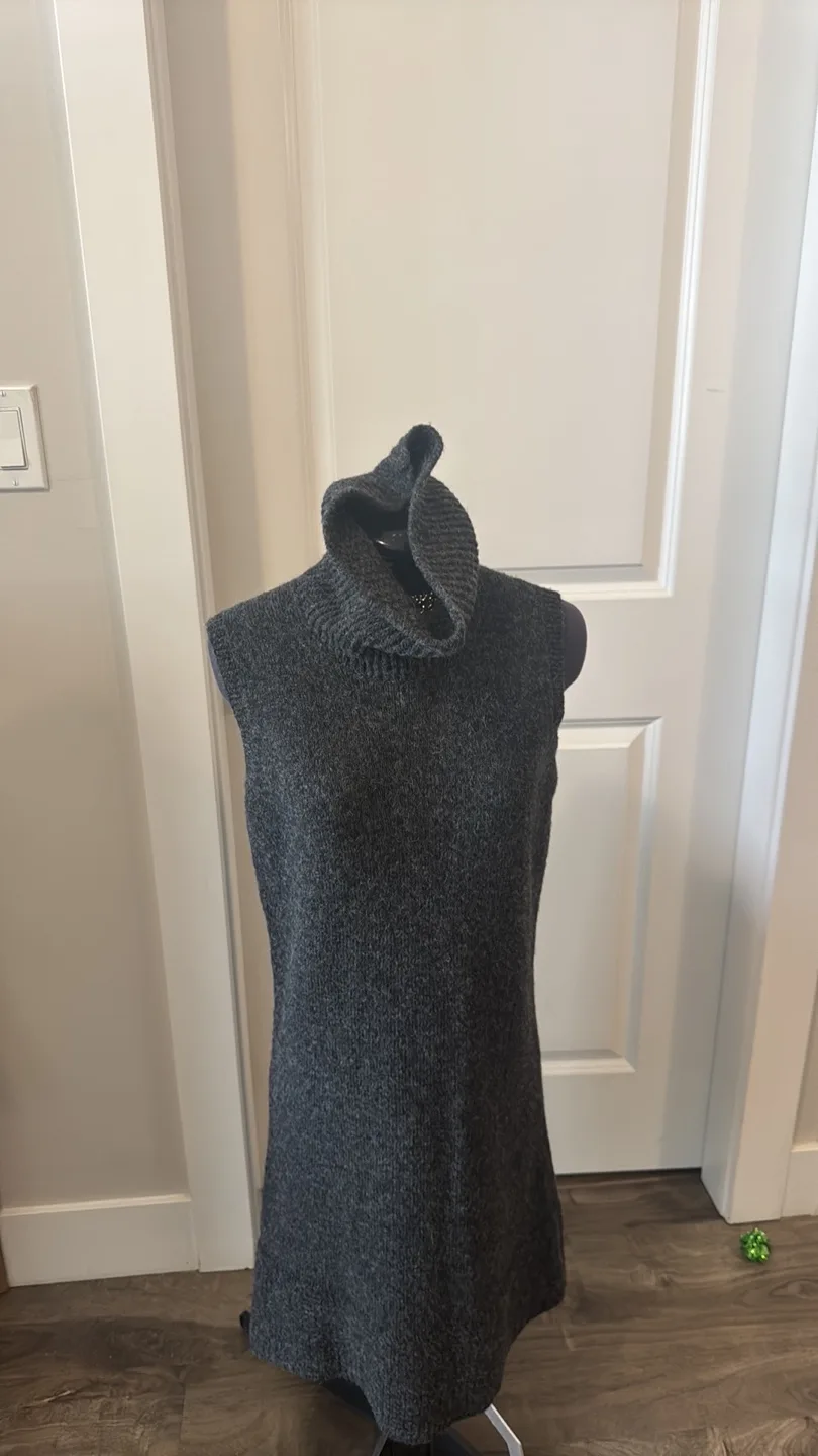D.exterior grey knit wool x alpaca dress - small image indicator(4)