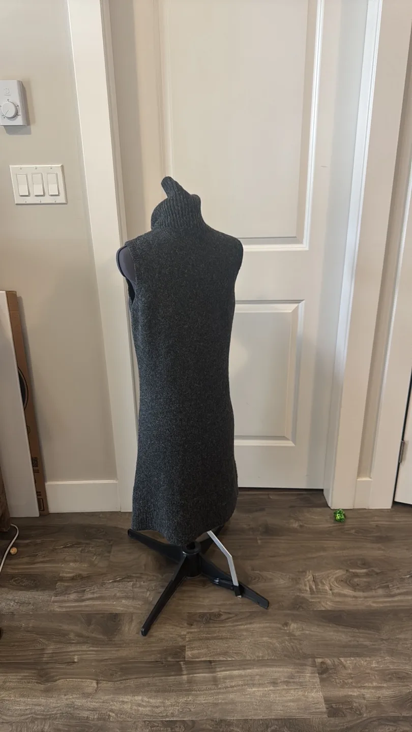 D.exterior grey knit wool x alpaca dress - small image indicator(5)
