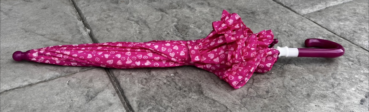 Pink Heart Pattern Umbrella - photo 5