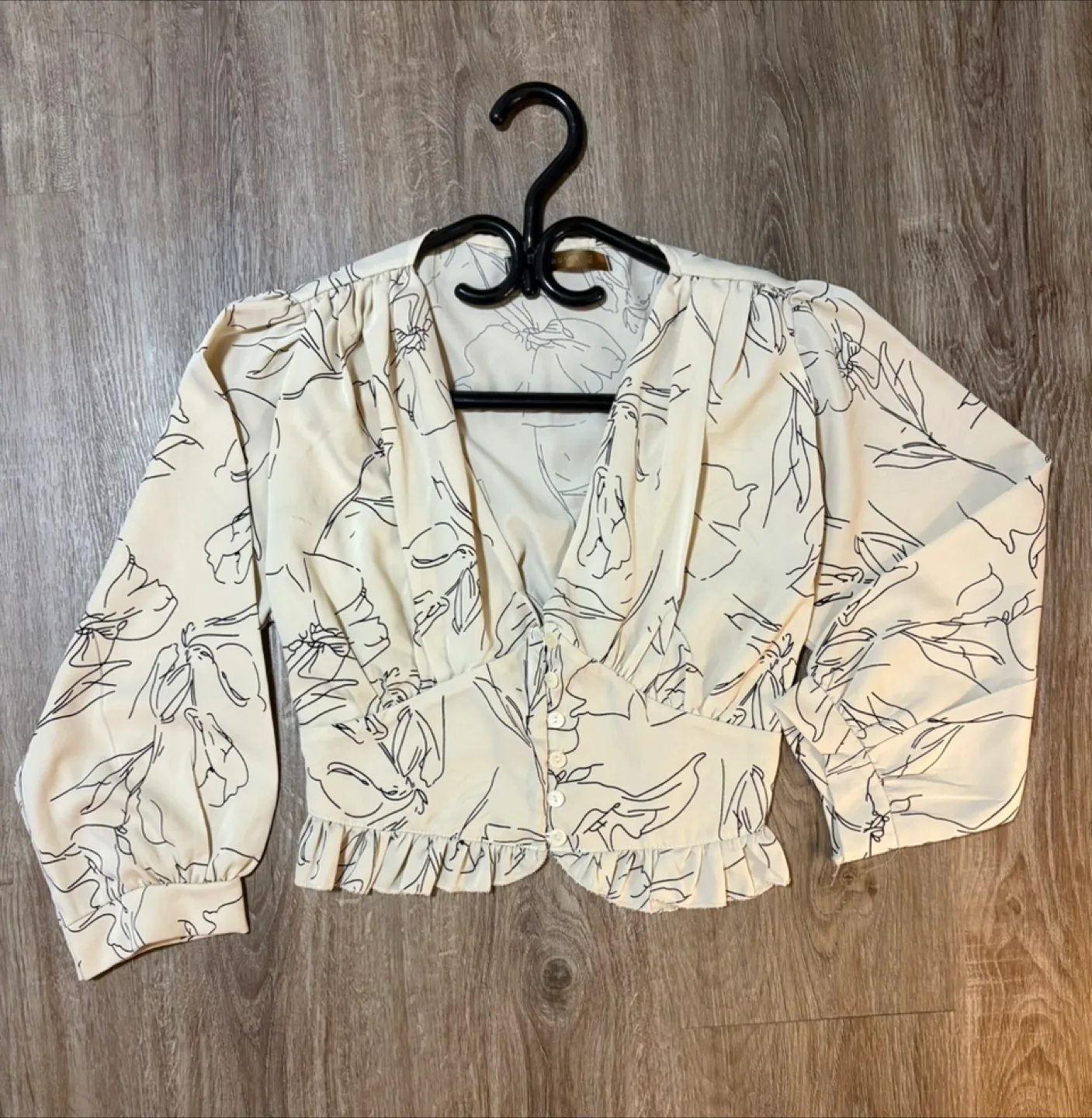 Floral Print crop top thumbnail