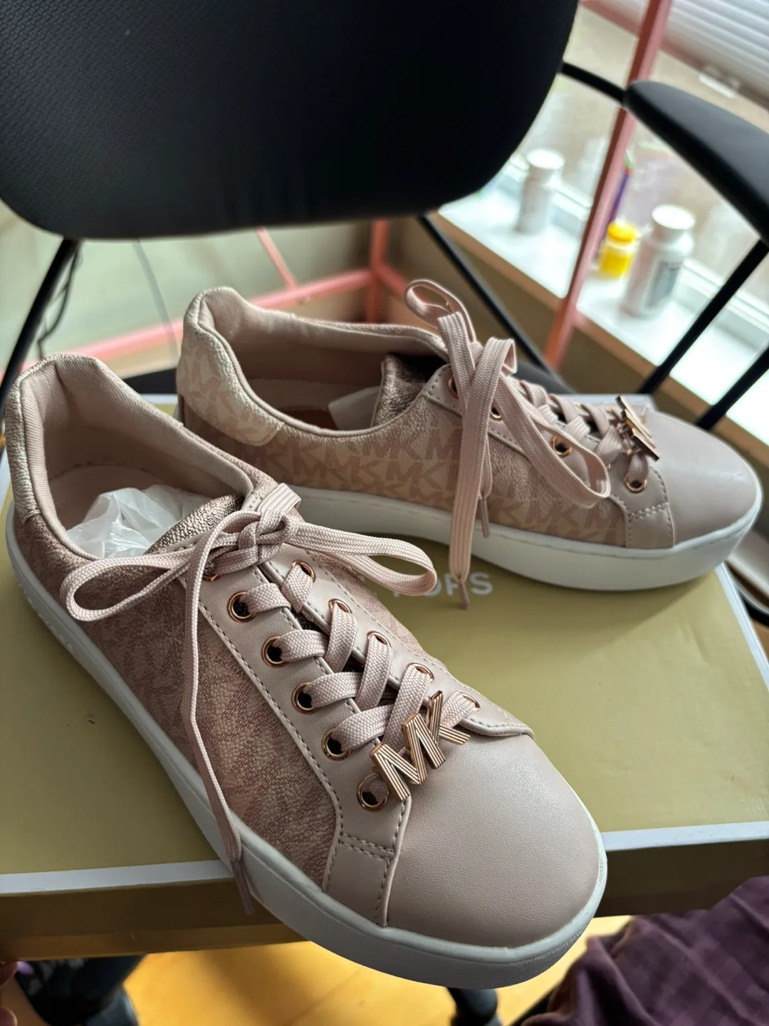 Michael Kors Pink Sneakers - Size 5.5 image indicator(2)