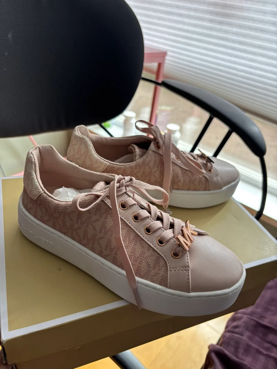 Michael Kors Pink Sneakers - Size 5.5 image indicator(3)
