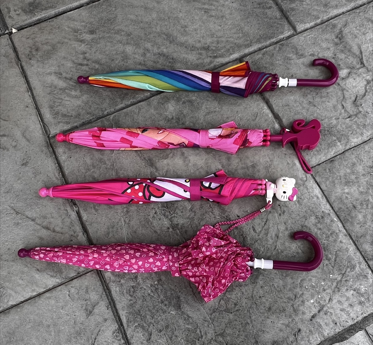 Kids' Umbrellas - Rainbow, Barbie, Hello Kitty