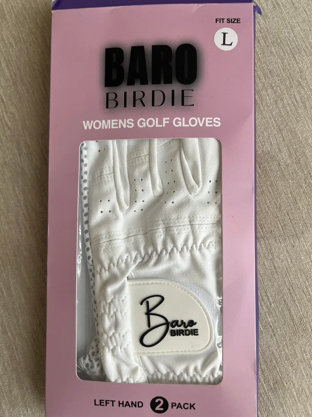 Bars Birdie White Golf Glove - Size M image indicator(6)