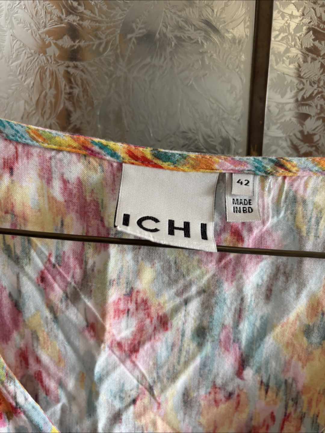 ICHI colourful patterned blouse - photo 3