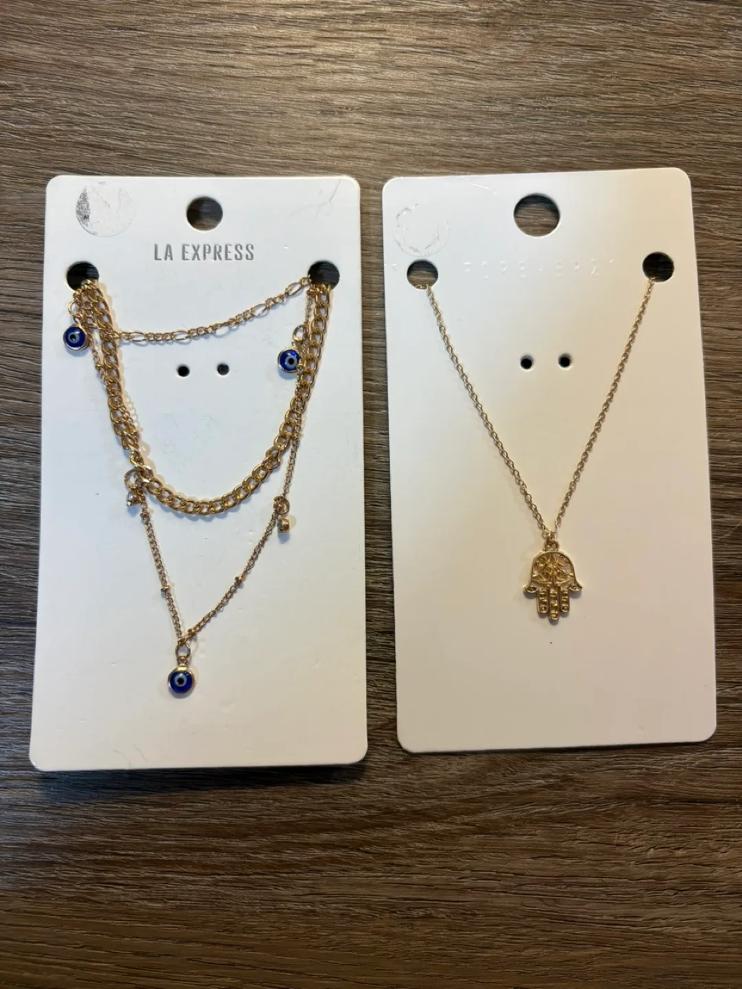LA Express & Forever 21 Gold Necklaces thumbnail