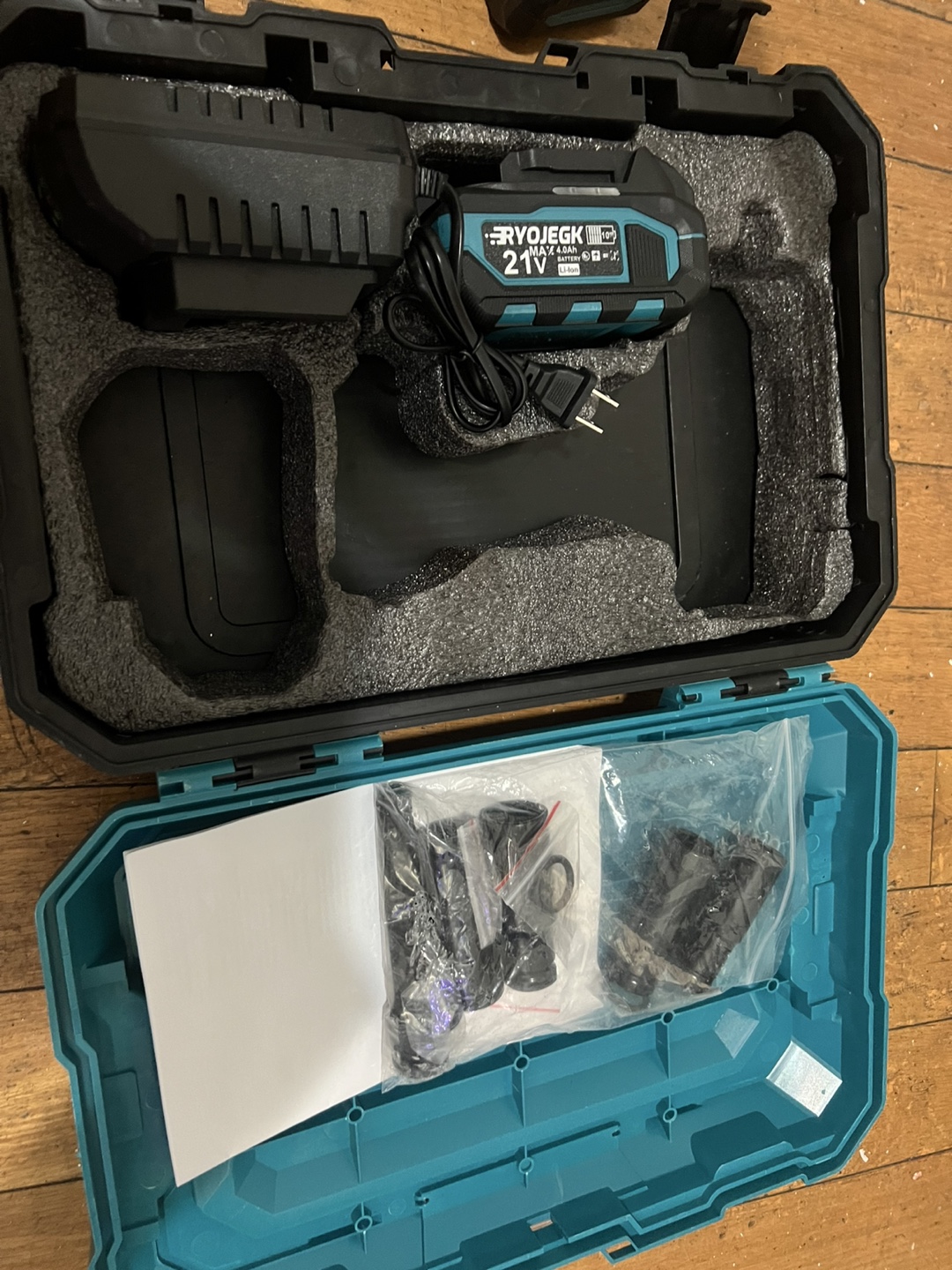RYOJEGK 21V Cordless Impact Wrench with Battery & Case