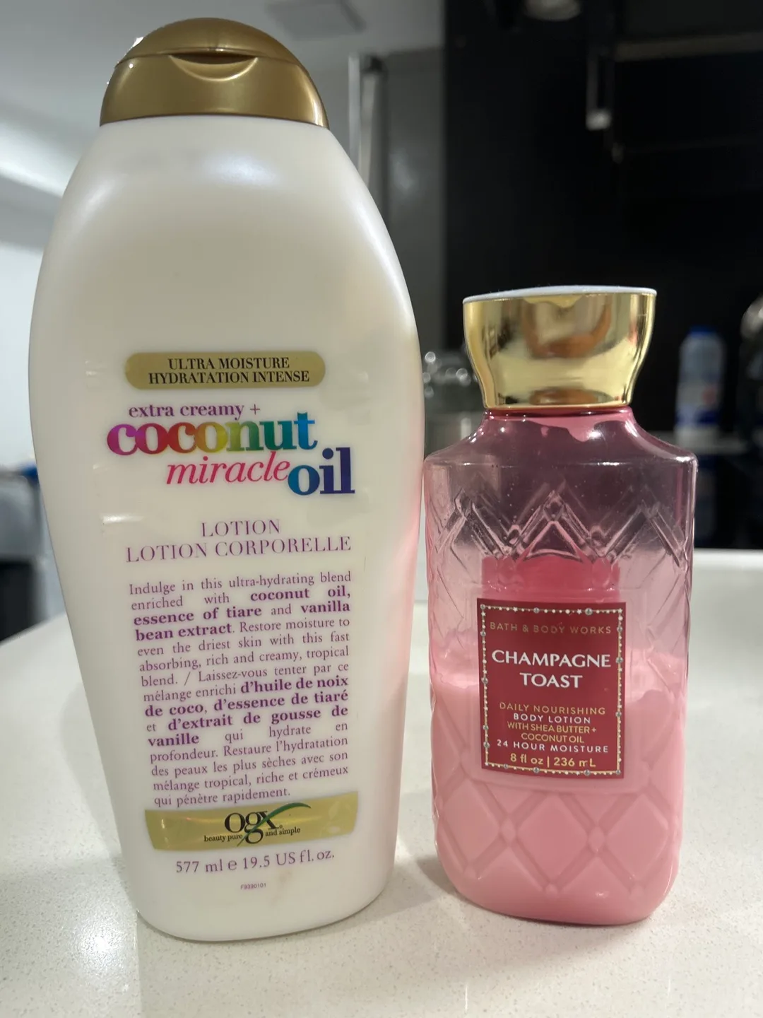 OGX Coconut Oil Lotion Bath & Body Works Champagne Toast thumbnail