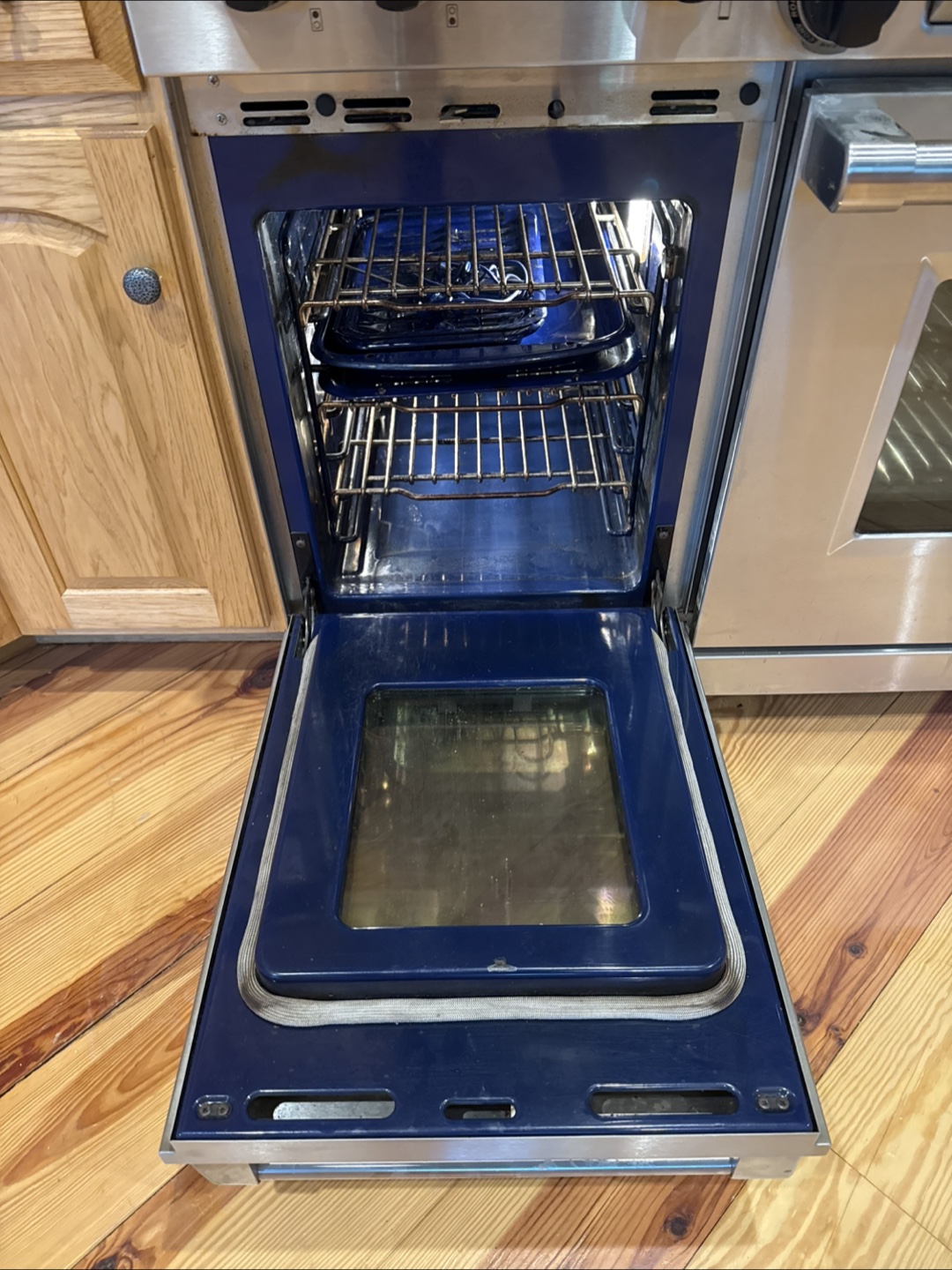 Wolf Stainless Steel Gas Range Oven