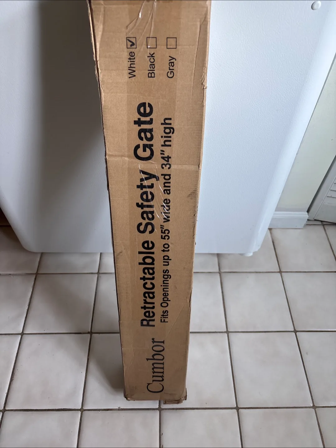 Cumbor Retractable White Safety Gate (Up to 55") thumbnail