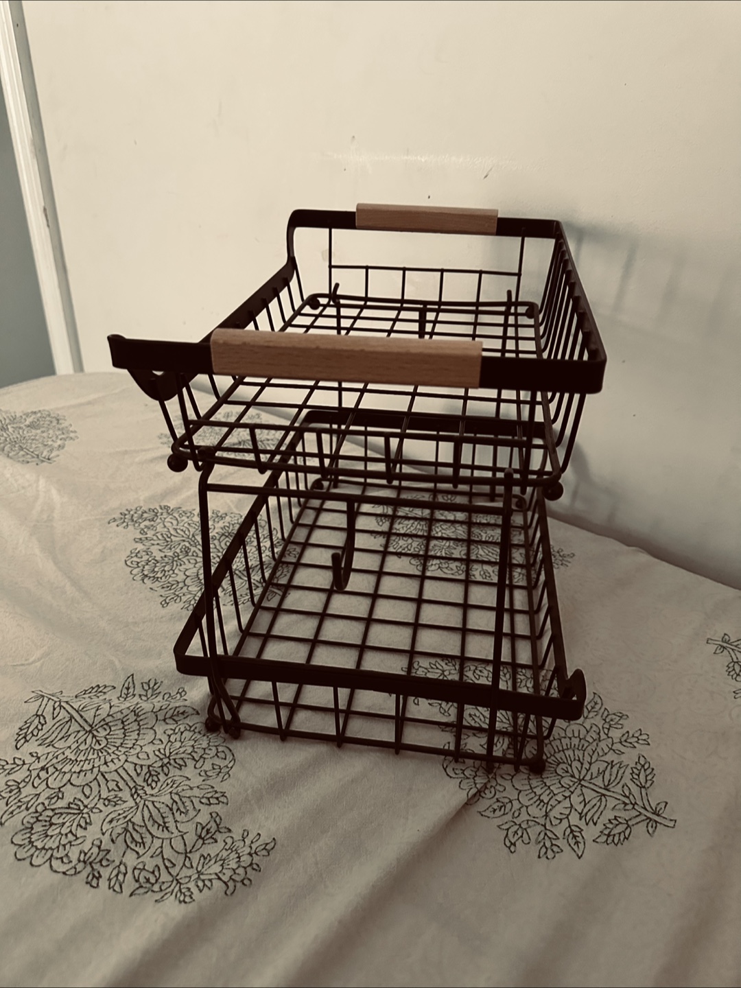 Metal 2-Tier Basket Organizer